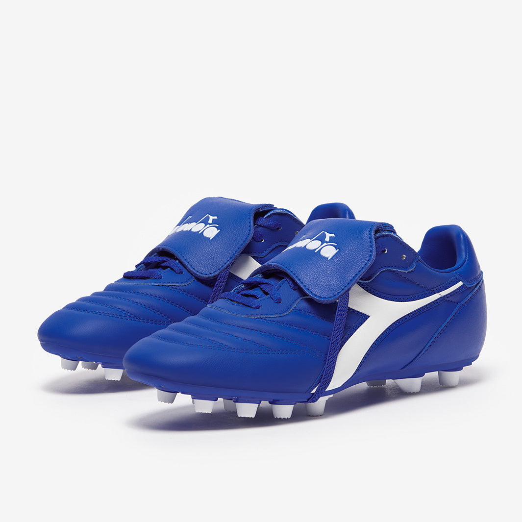 Diadora Brasil Classico Leather FG - Royal/White - Adult Boots