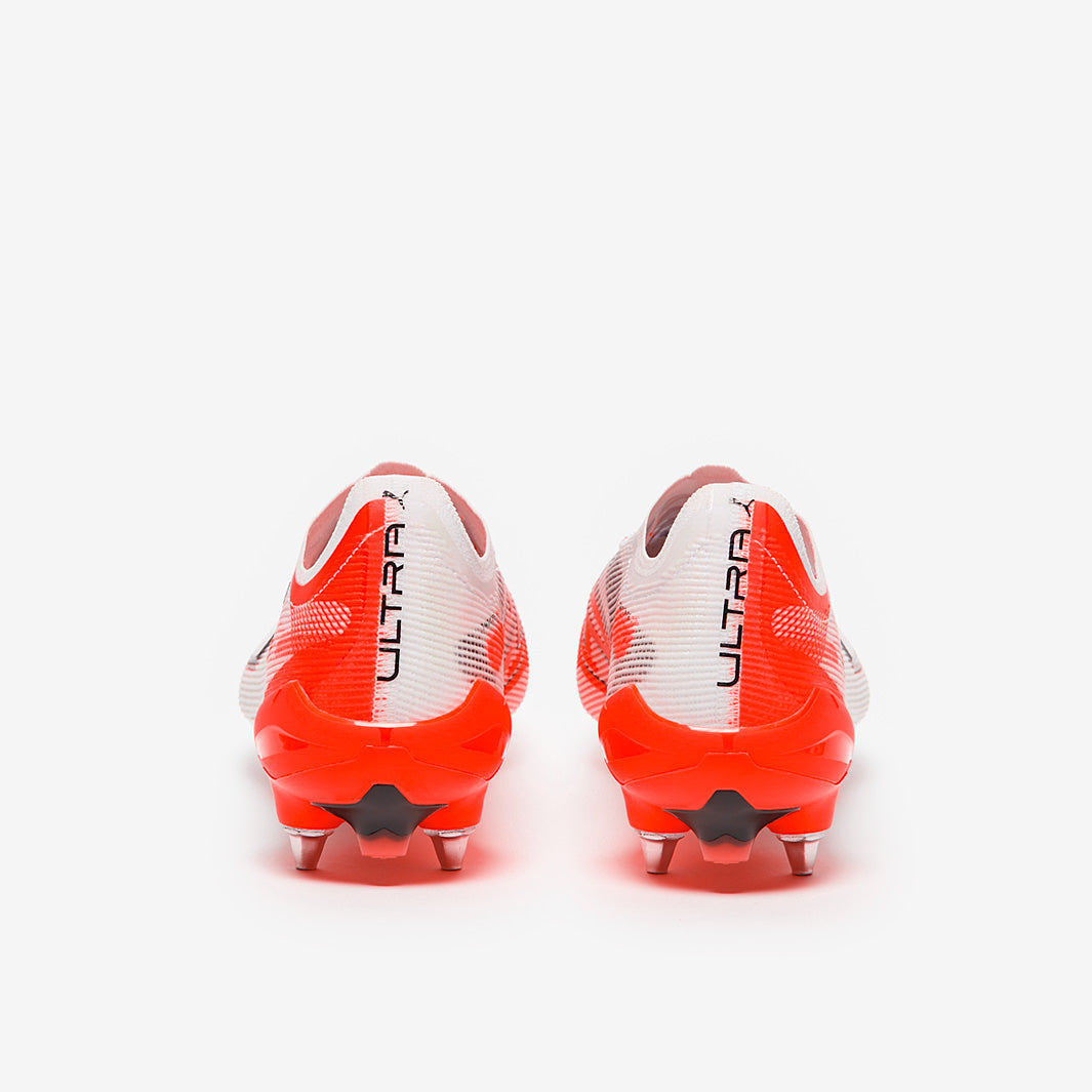 Puma Ultra 5 Ultimate MxSG - Puma White/Puma Black/Glowing Red