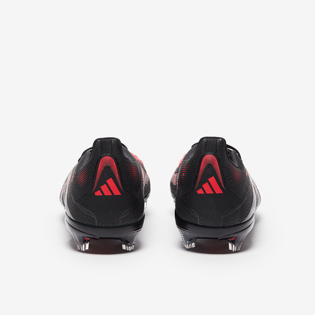 adidas Kids Predator Elite Firm Ground - Black/Grey Four/Lucid Red