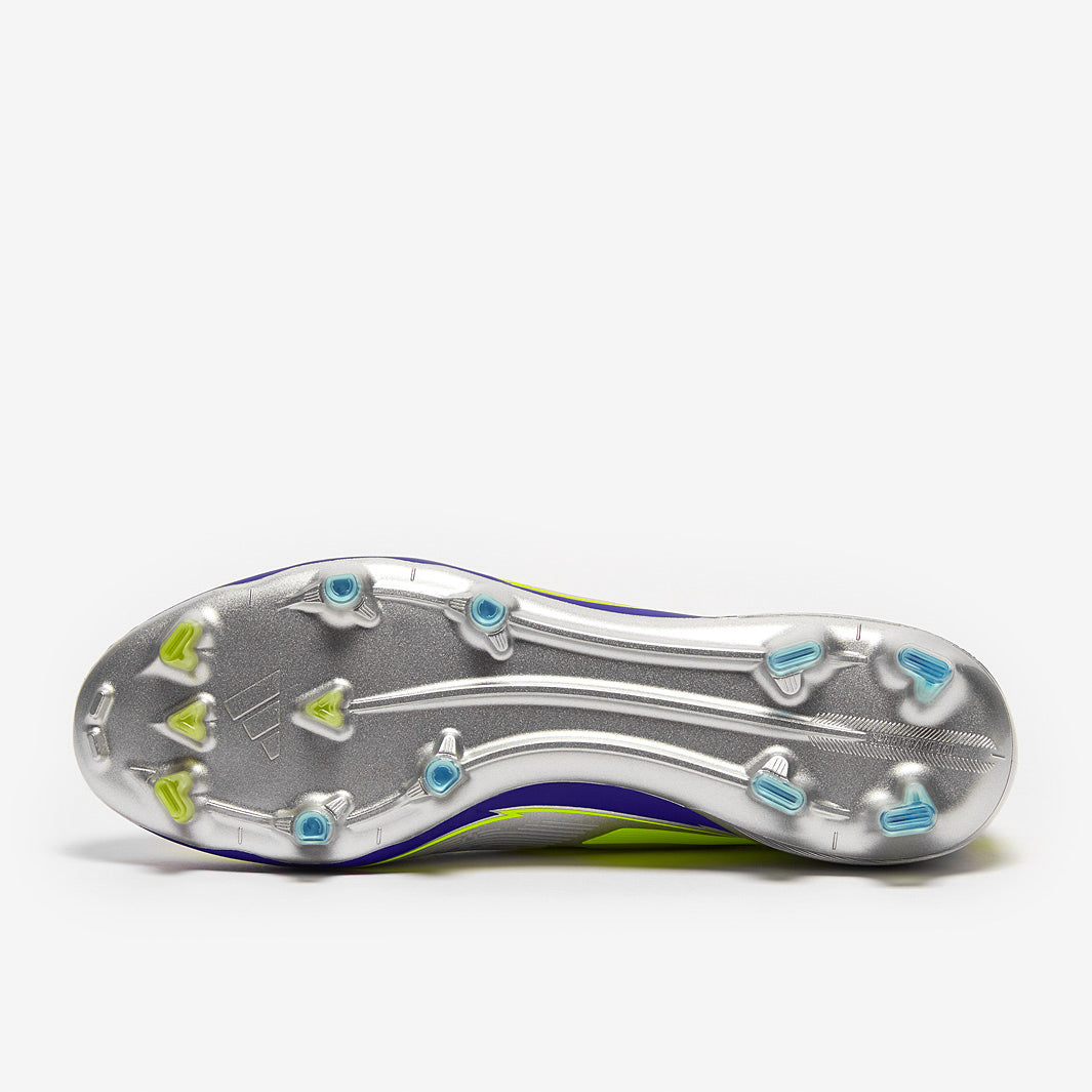 adidas F50 Elite x Messi Firm Ground - Silver Met./Solar Yellow