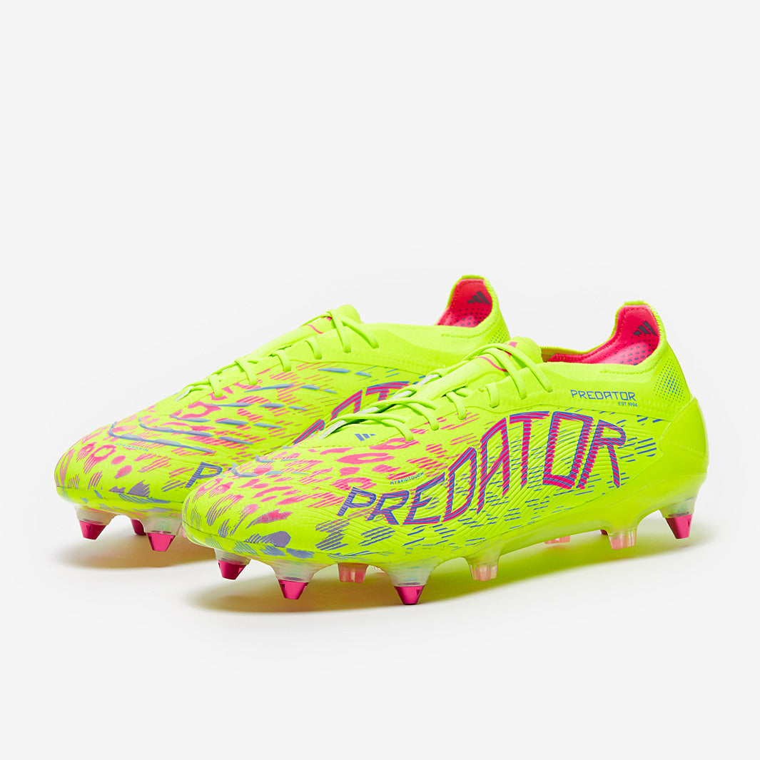 adidas Predator Elite Soft Ground - Lucid Lemon/Lucid Pink/Blue