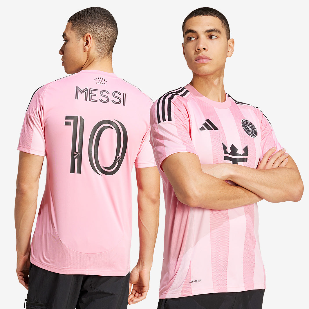 adidas Inter Miami 2025 Home Shirt with Messi 10 - Easy Pink