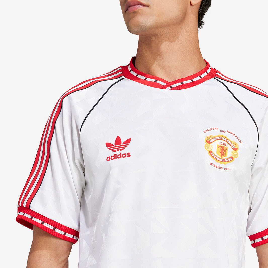 adidas Originals Manchester United 1991 LS Away Shirt - White