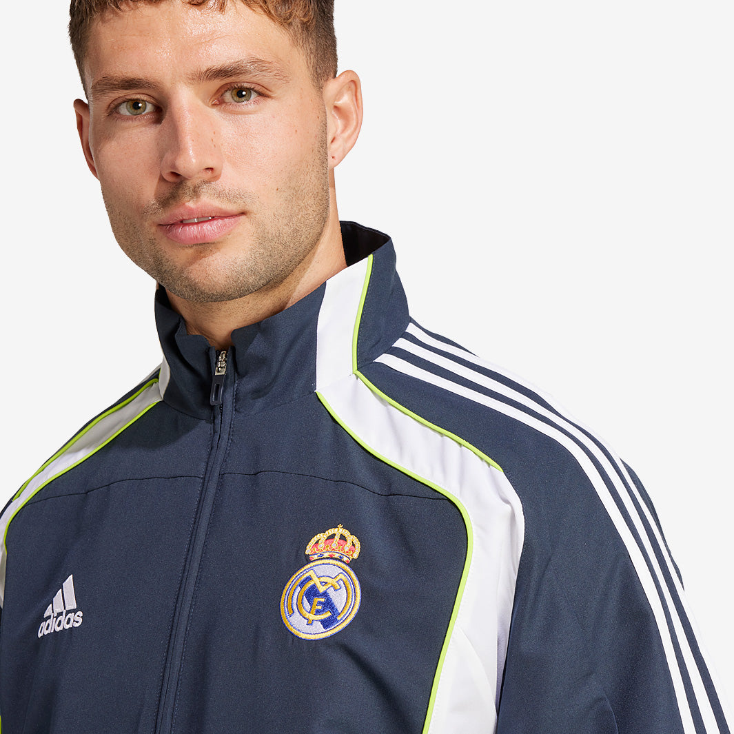 adidas Real Madrid Track Top - Night Navy - Mens Replica