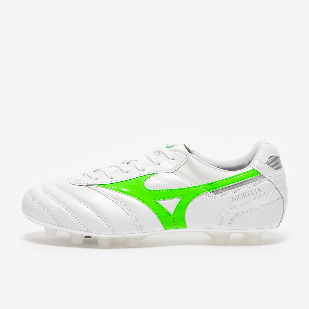 Mizuno Morelia II Elite Made in Japan FG - White/Neon Green/Galaxy