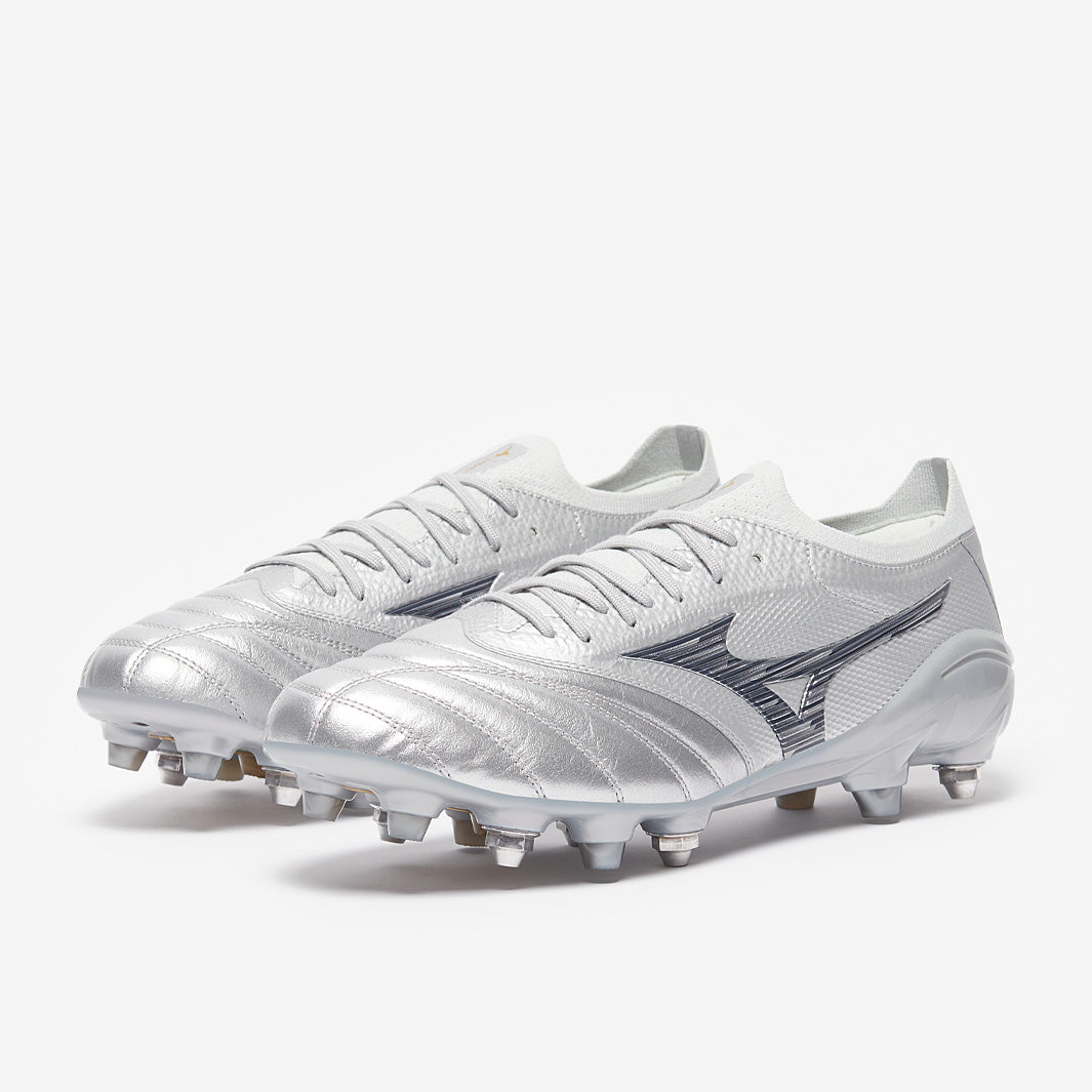 Mizuno Morelia Neo IV Beta Made in Japan SG - Galaxy Silver/Gold