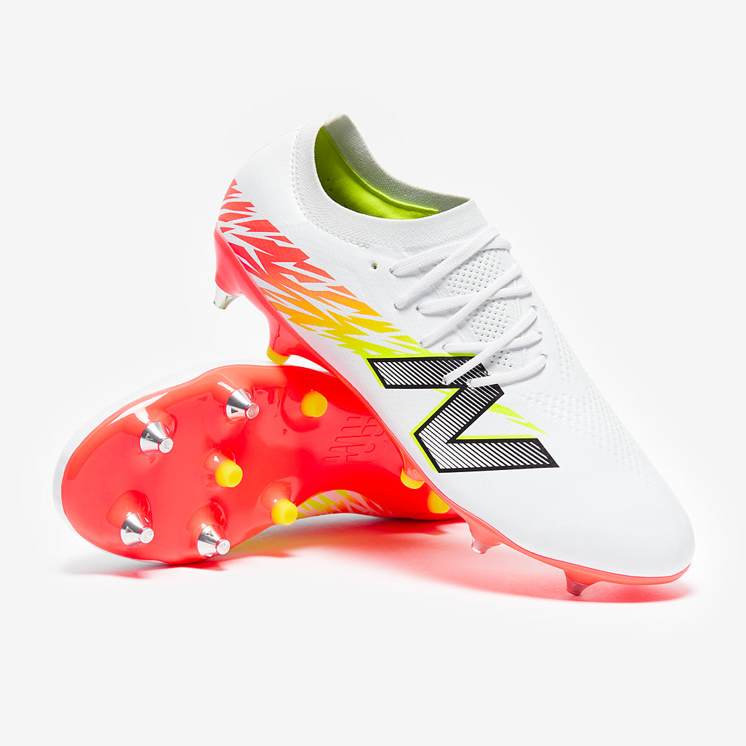 New Balance Furon Destroy V8 Soft Ground - White/Energy Red/Hi