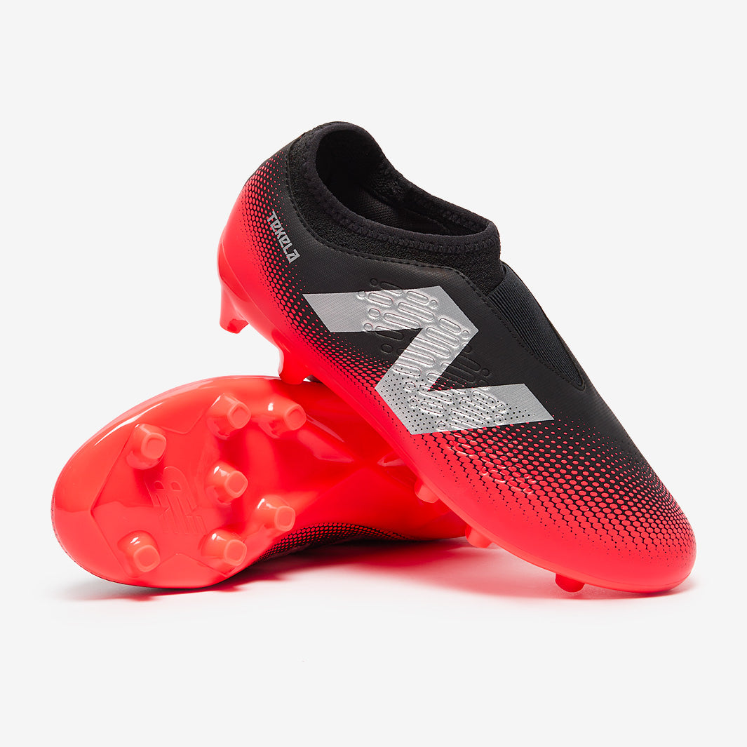 New Balance Kids Tekela Magique V4+ Firm Ground - Black/Energy Red