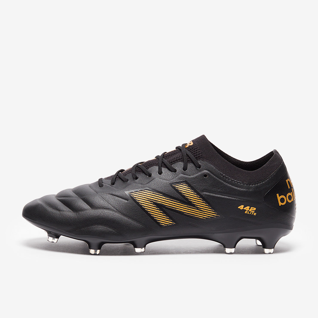 New Balance / 442 ELITE FG V2 / 新品 New Balance 442 V2 Elite Firm Ground - Black/Metallic Gold - Adult