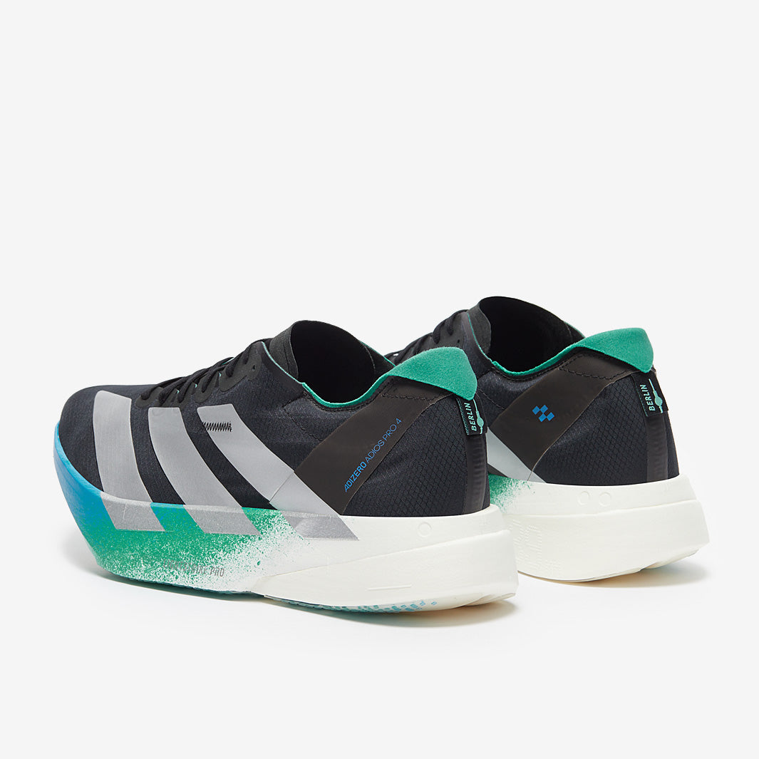 adidas adizero adios Pro 4 - Core Black/Matte Silver/Glory Green