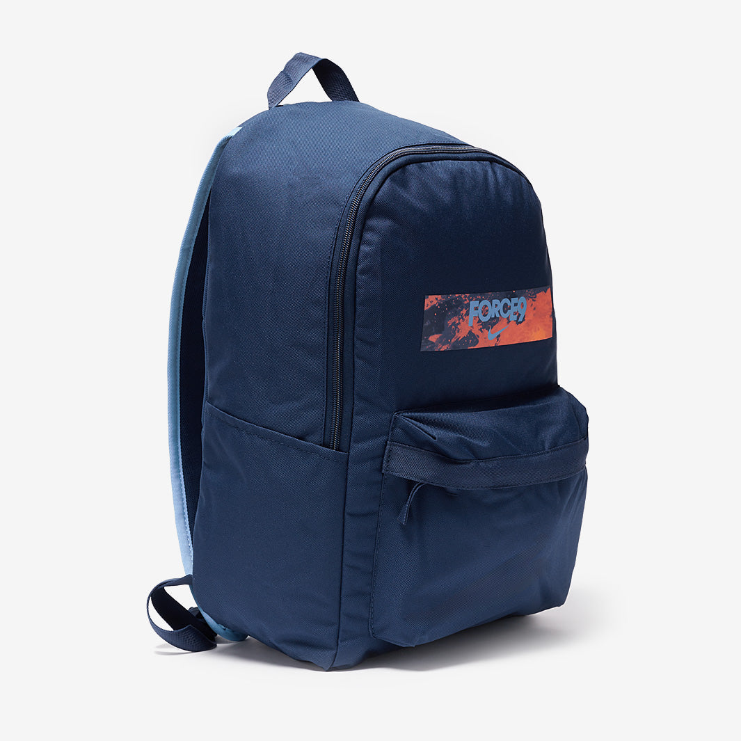 Nike Kids Backpack x Haaland - Blue Void/Blue Void/Orange Pulse