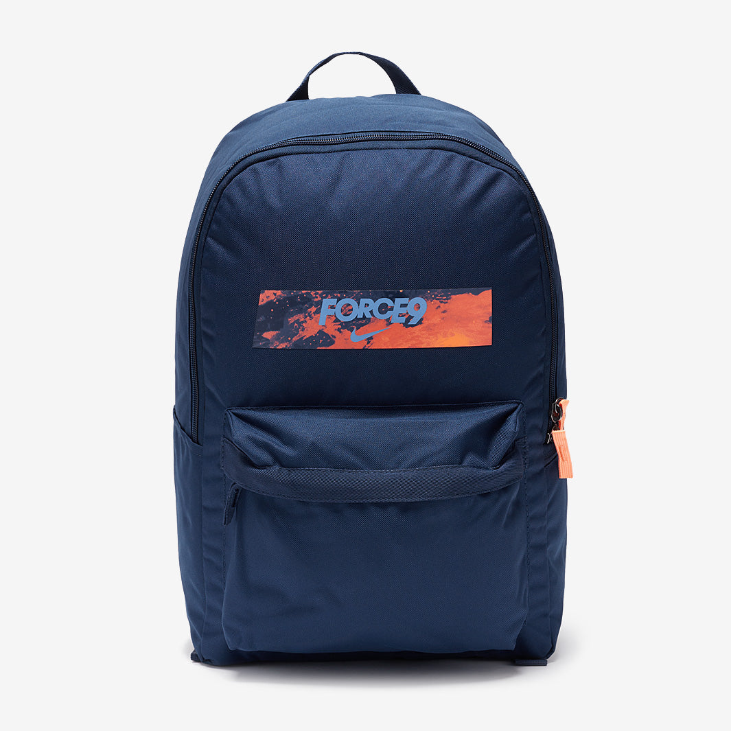 Nike Kids Backpack x Haaland - Blue Void/Blue Void/Orange Pulse