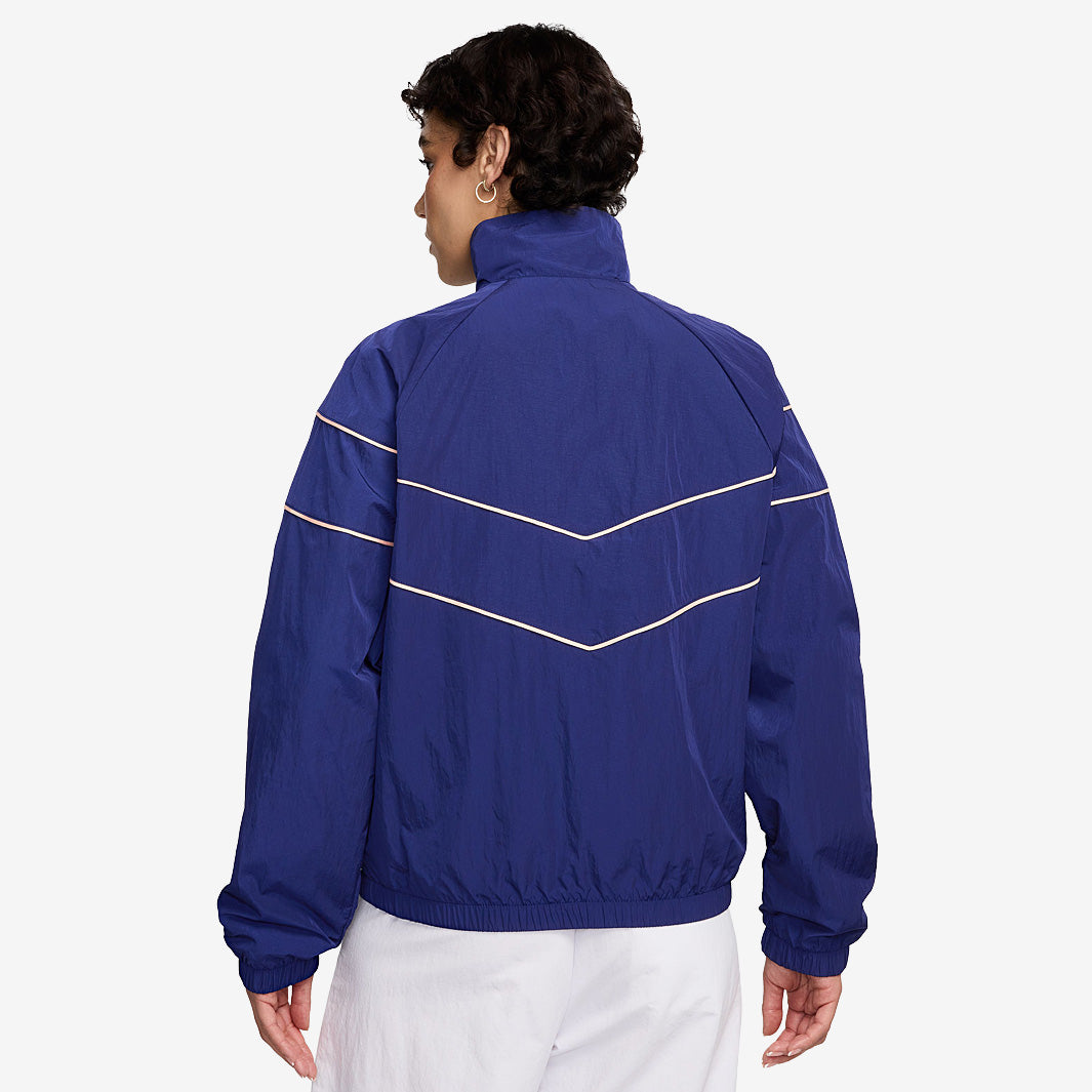 Nike France 2025 Womens NSW Woven Windrunner Jacket - Blue Void