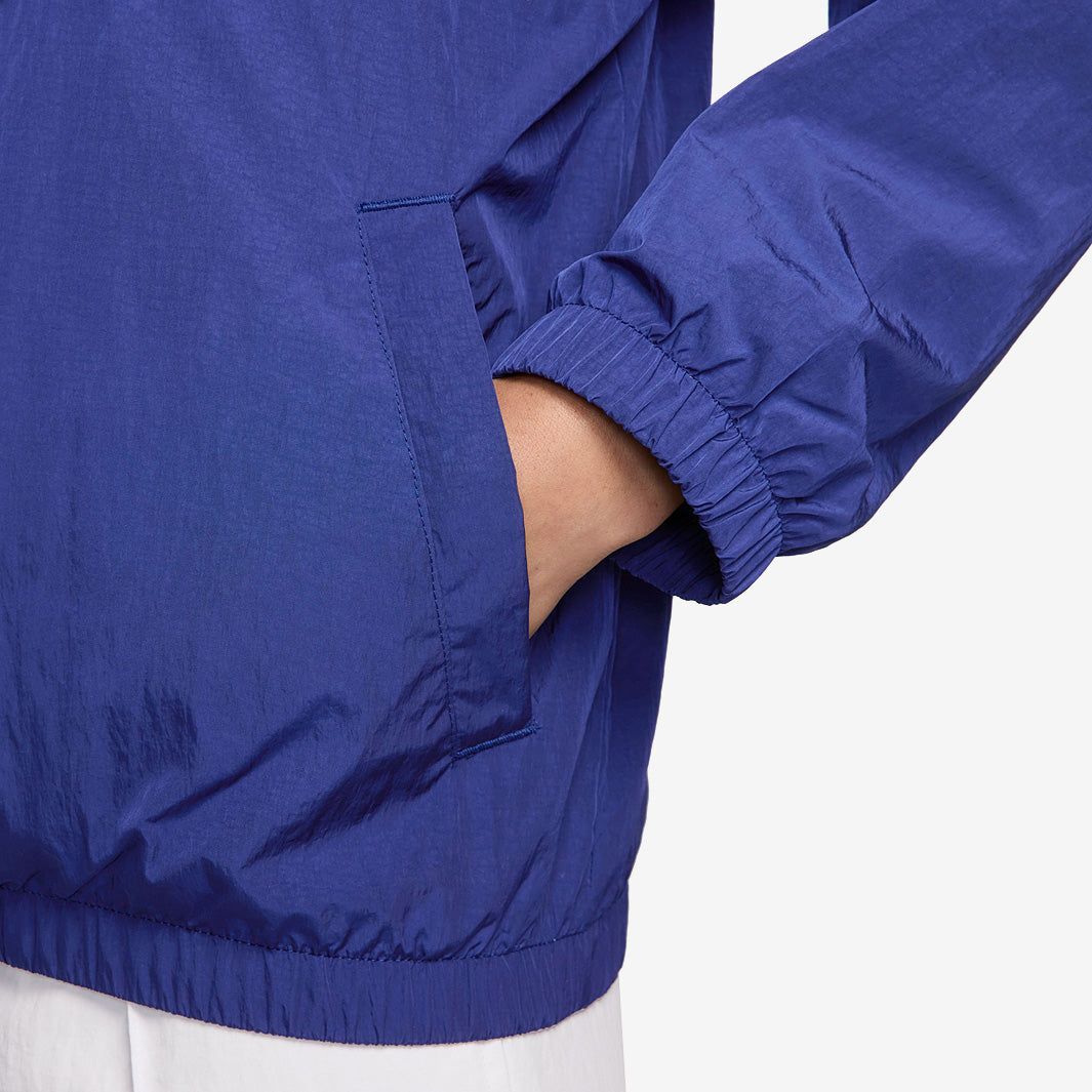 Nike France 2025 Womens NSW Woven Windrunner Jacket - Blue Void