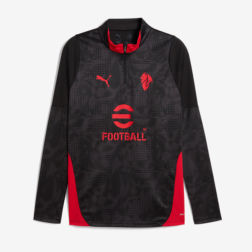 ウェア AC MILAN SWT TRAINING TOP L Puma AC Milan 25/26 Training 1/4 Zip Top - Puma Black/For All Time