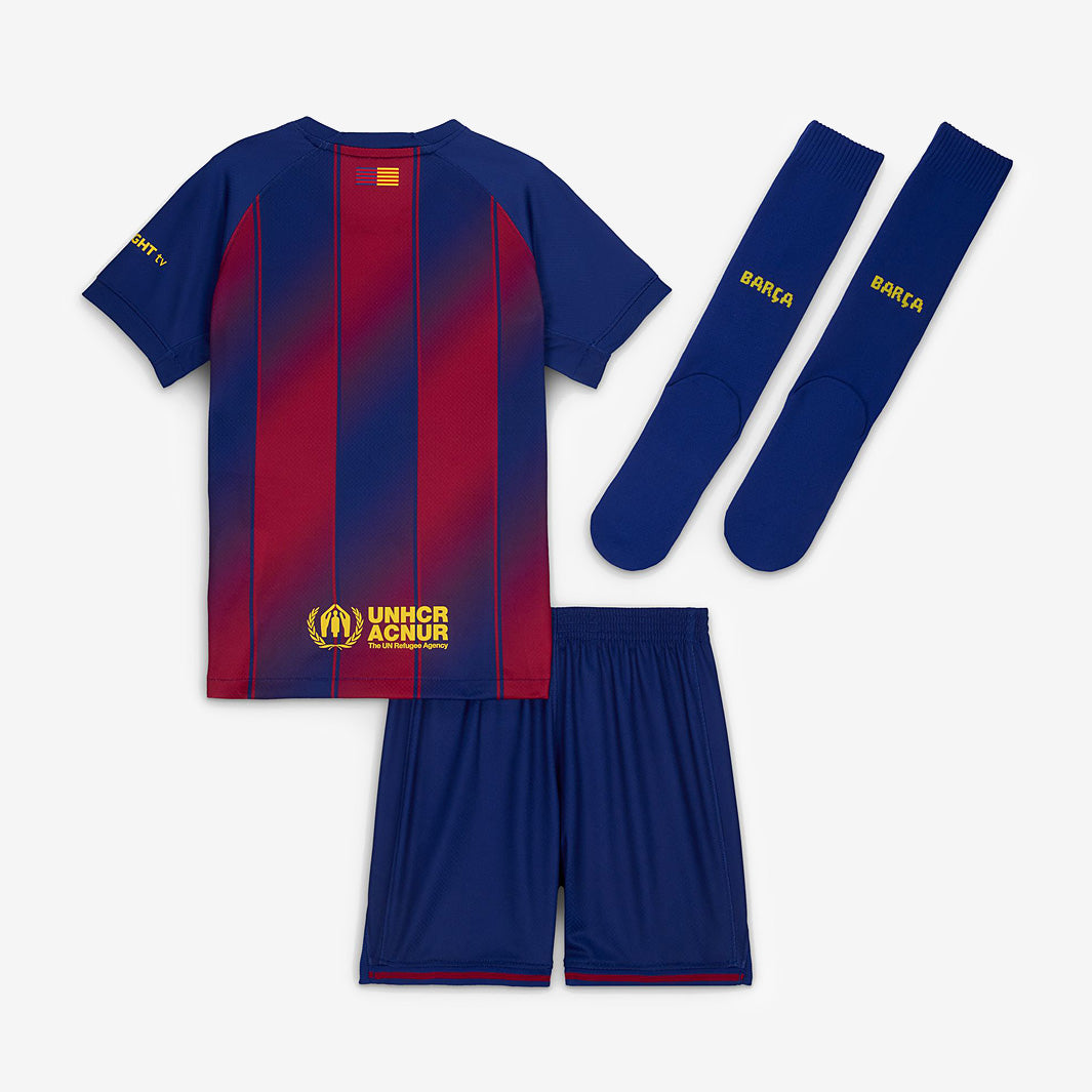 Nike FC Barcelona 25/26 Little Kids Dri-FIT Stadium Home Kit