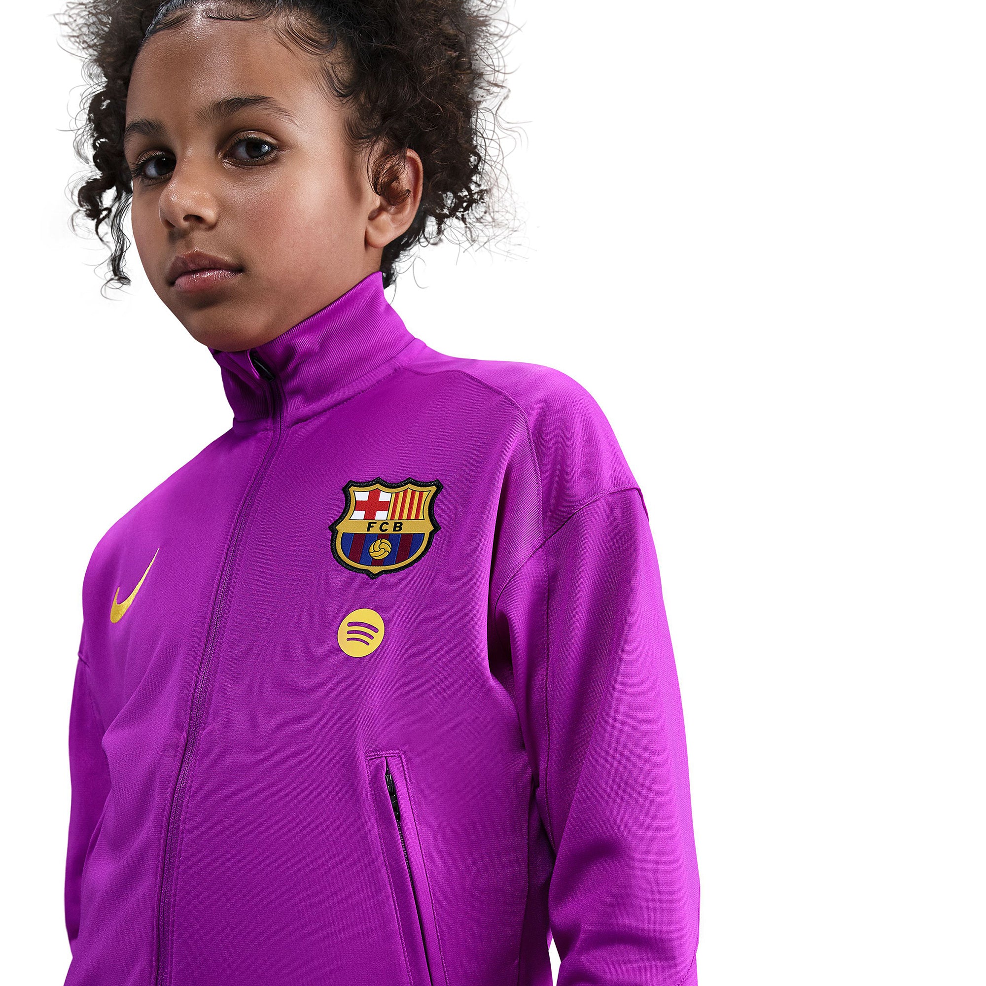 Nike FC Barcelona 25/26 Kids Strike Knit Tracksuit - Vivid Purple