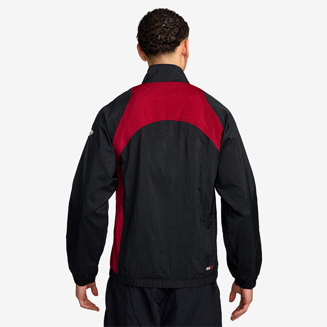 ナイキ 00s NIKE nylon jacket L red TOTAL90 Nike Total 90 Repel Track Jacket - Black/Gym Red/Sail - Mens Clothing