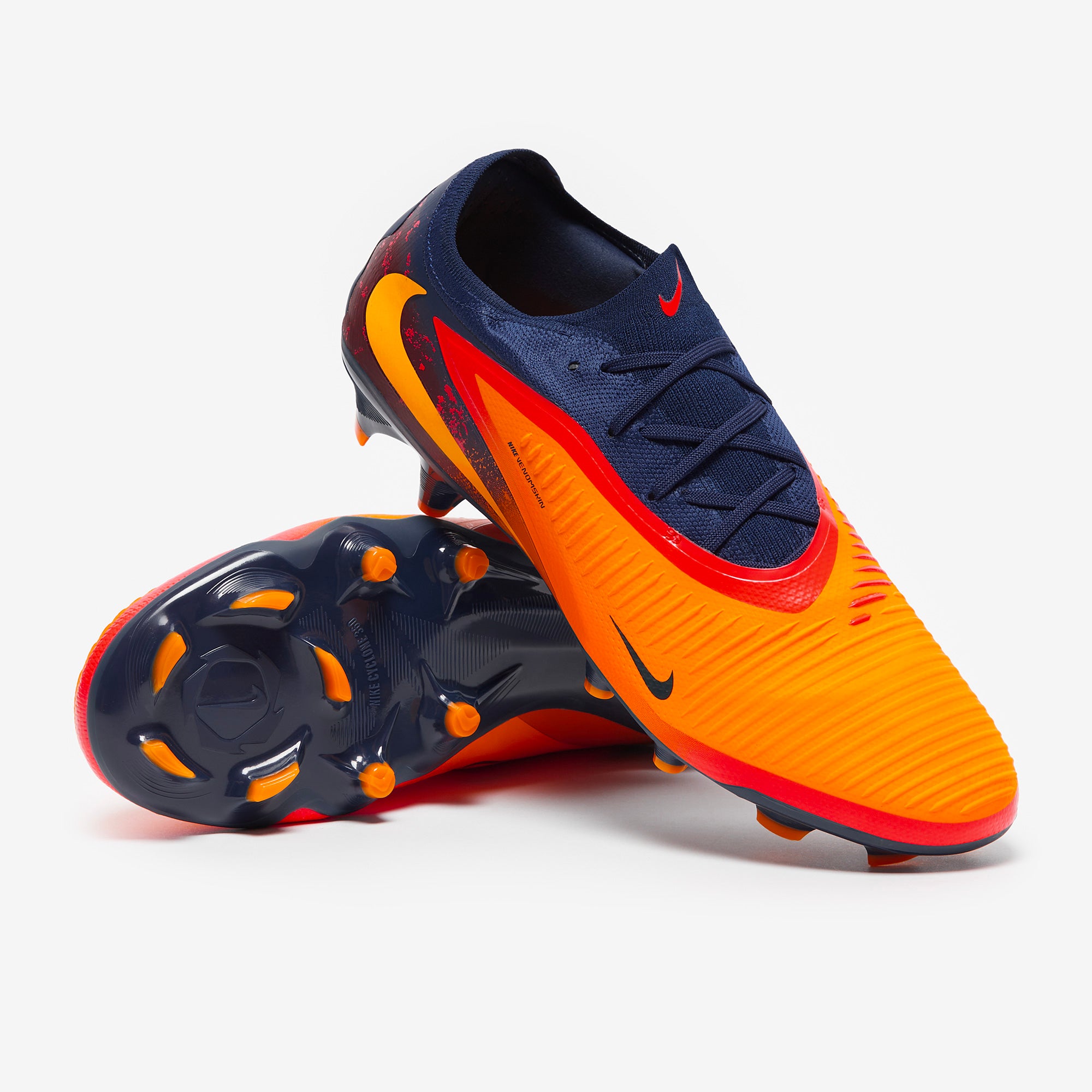 Nike Phantom サッカーシューズ オレンジ/レッド Nike Phantom 6 Pro Low x Haaland Firm Ground - Laser Orange/Lemon