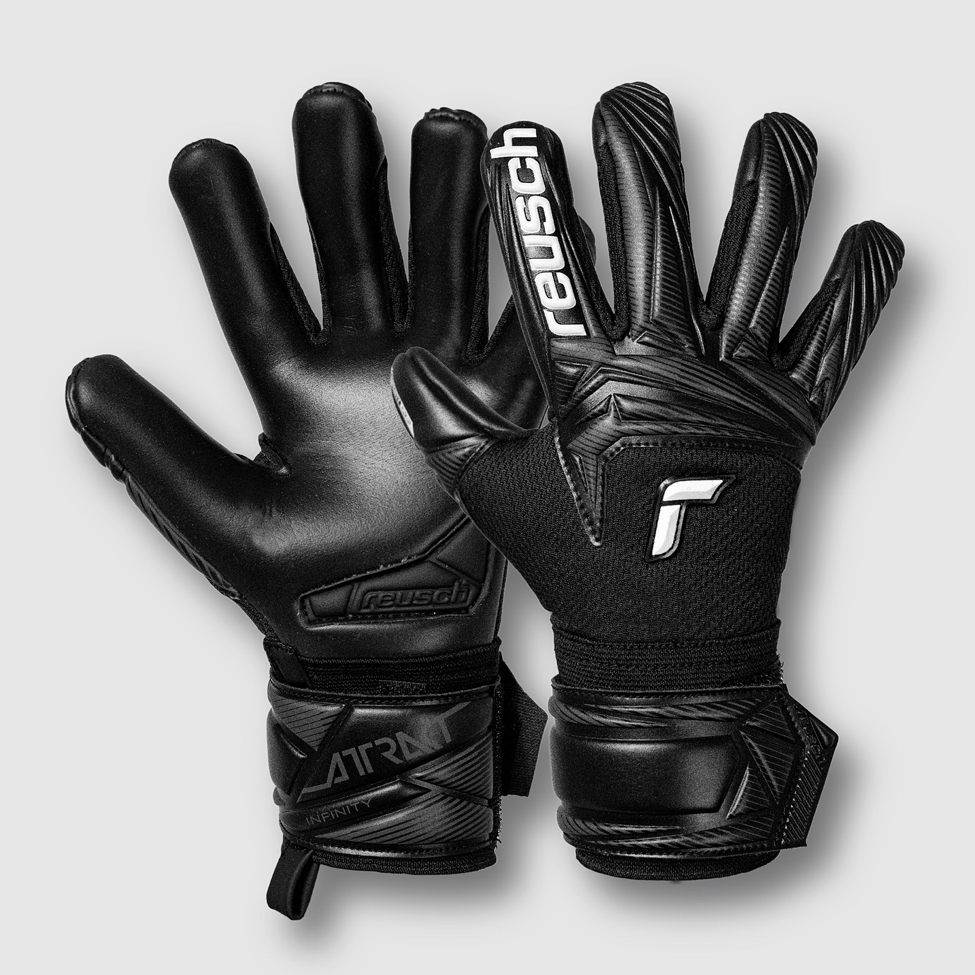 Reusch Kids Attrakt Infinity Evolution NC GK Gloves - Black - Junior GK ...