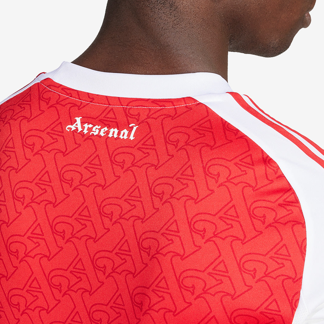 adidas Arsenal 25/26 Home Shirt - Better Scarlet/White - Mens Replica