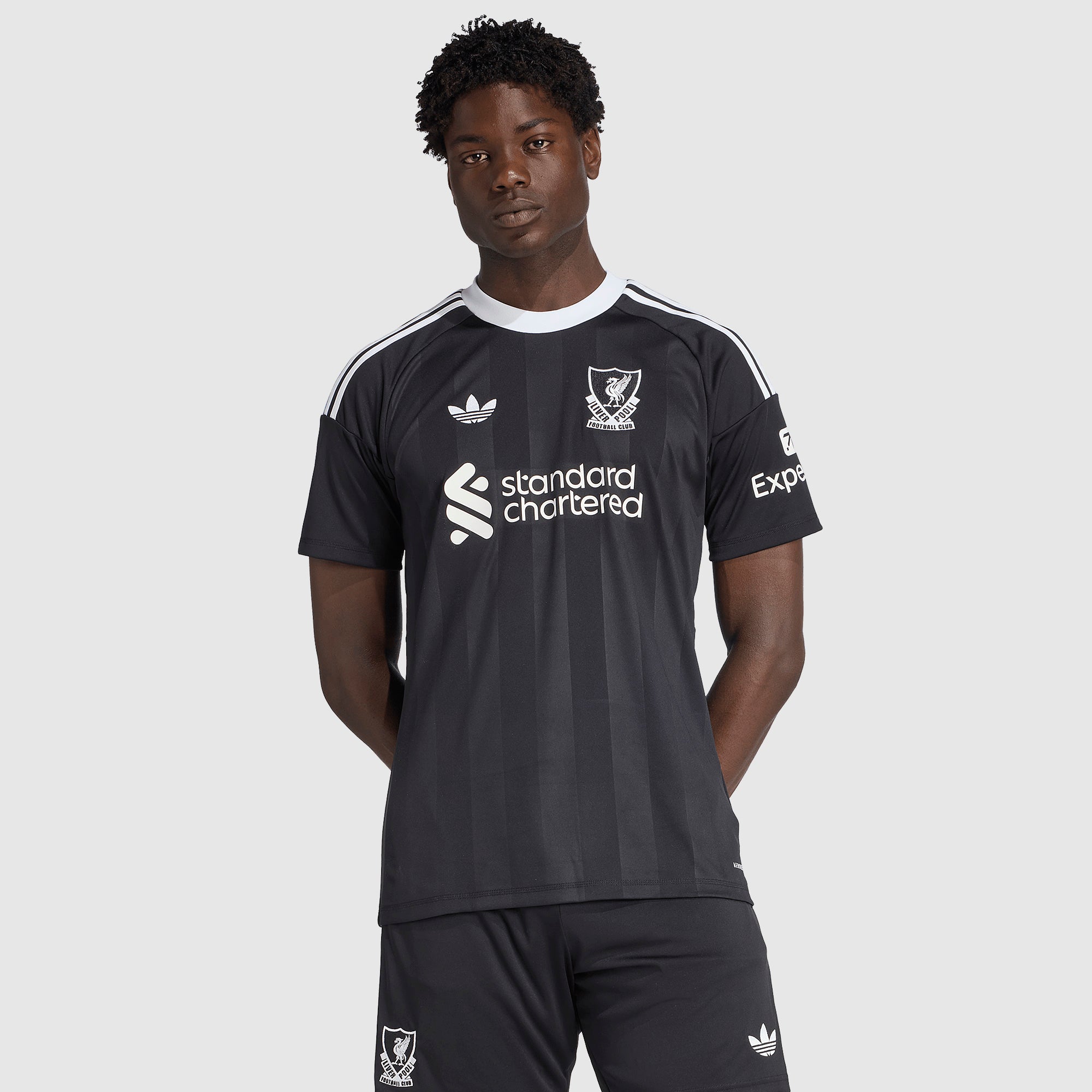 adidas Originals Liverpool 25/26 Third GK Shirt - Black - Mens Replica