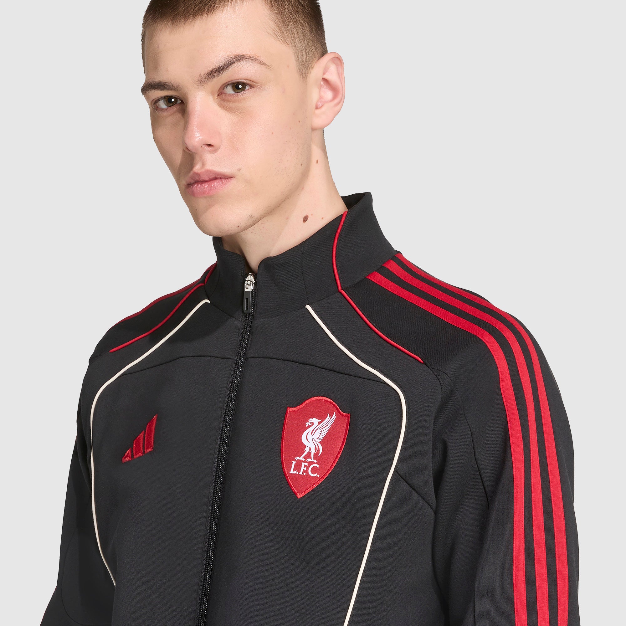 adidas Liverpool 25/26 UBP Doubleknit Track Top - Black - Mens Replica