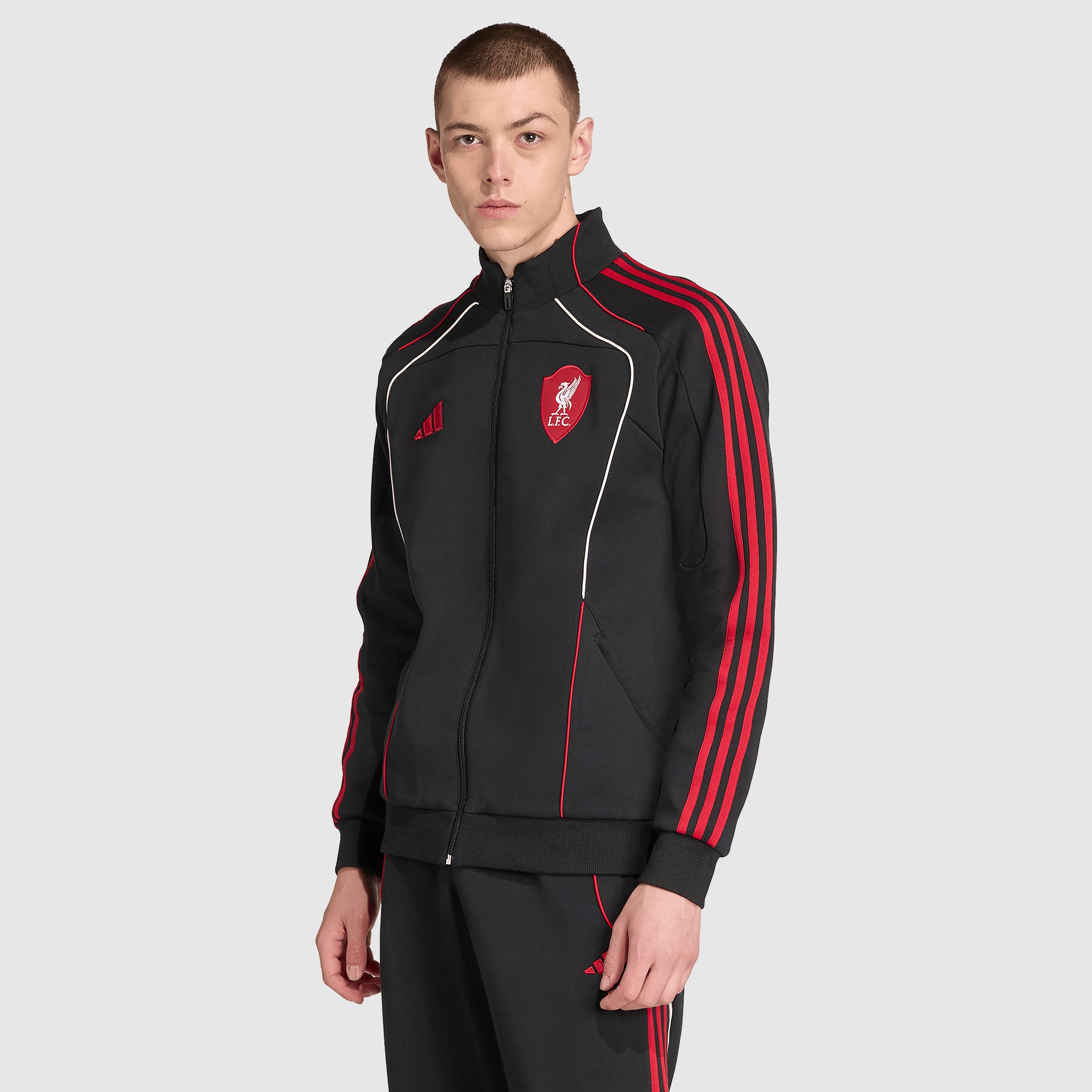 adidas Liverpool 25/26 UBP Doubleknit Track Top - Black - Mens Replica