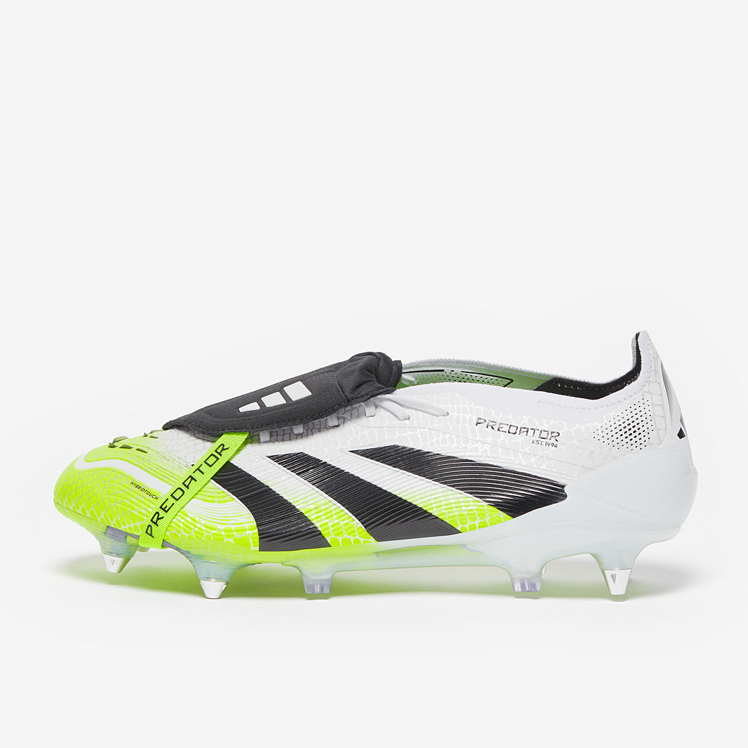 adidas Predator Elite Tongue Soft Ground - Ftwr White/Core Black
