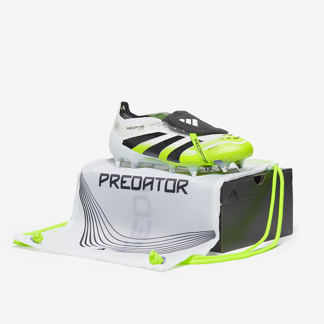 adidas Predator Elite Tongue Soft Ground - Ftwr White/Core Black