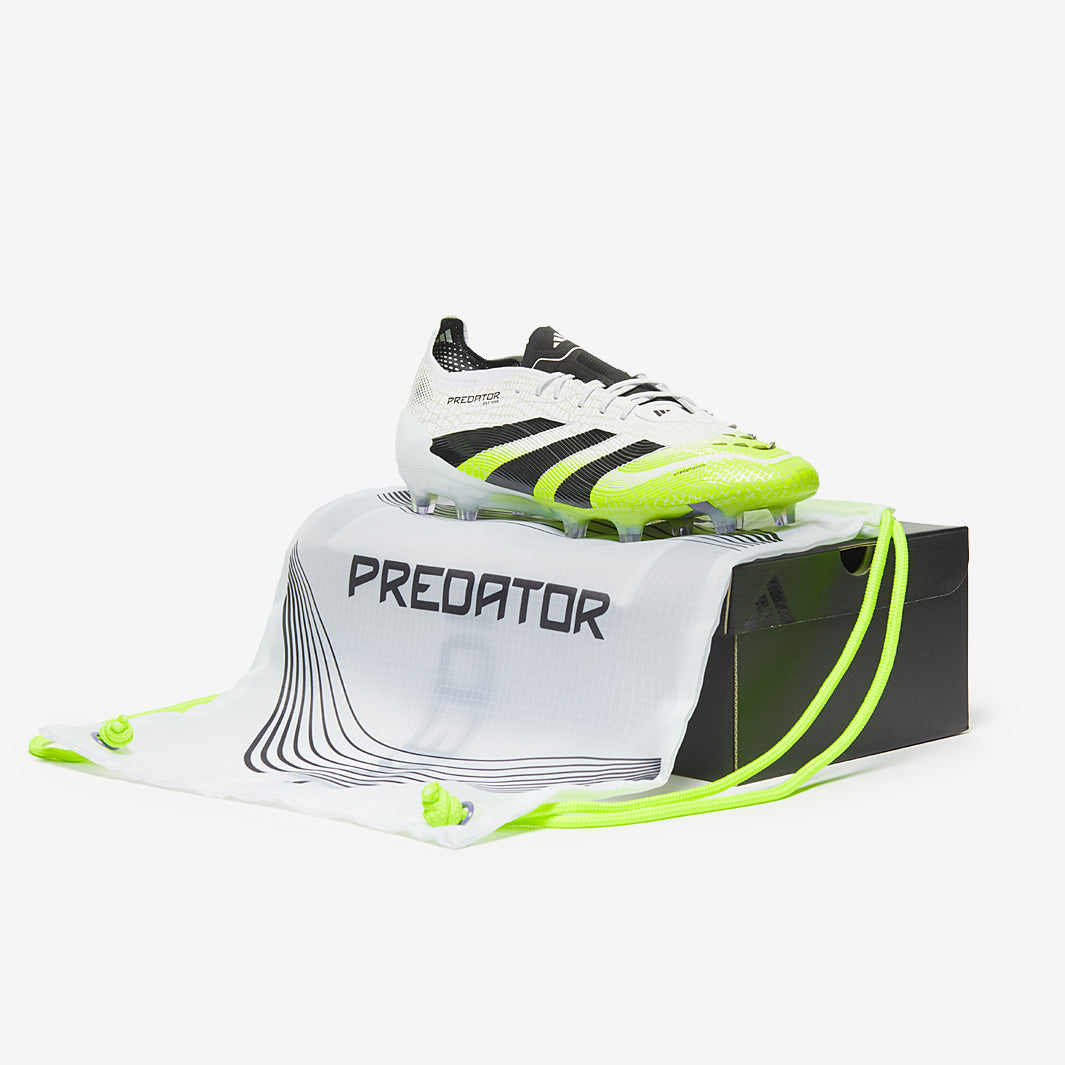 シューズ adidas Predator Elite L FG 270 adidas Predator Elite Firm Ground - Ftwr White/Core Black/Lucid