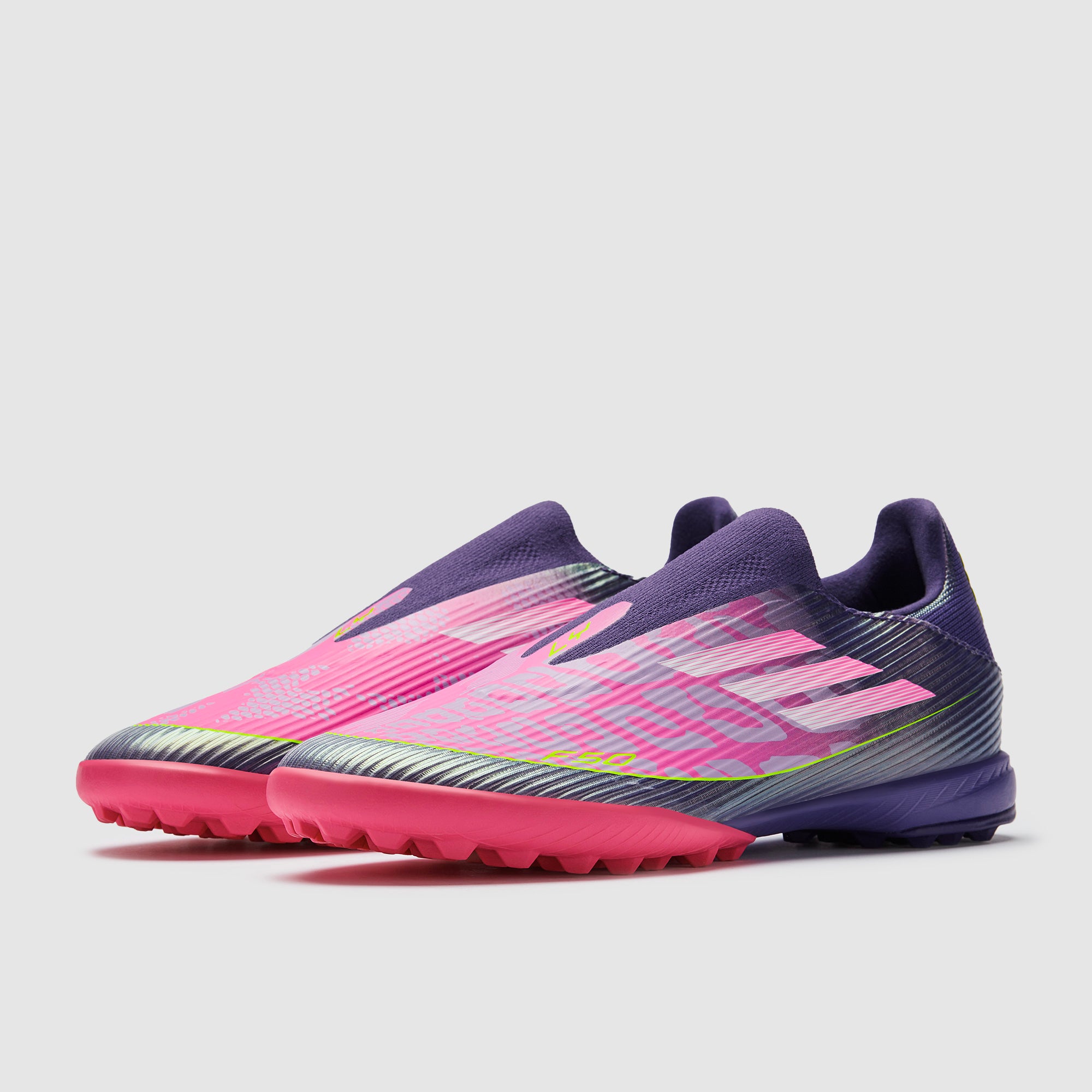 adidas F50 League Laceless x Lamine Yamal Turf - Unity Purple/Ftwr