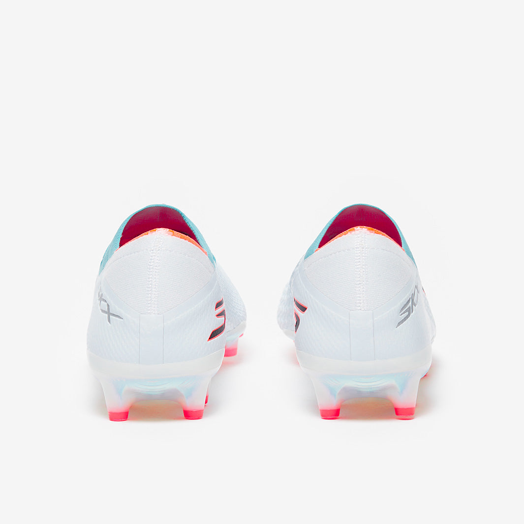 Skechers SKX 2 Elite Artificial Grass - White/Teal/Coral - Adult Boots