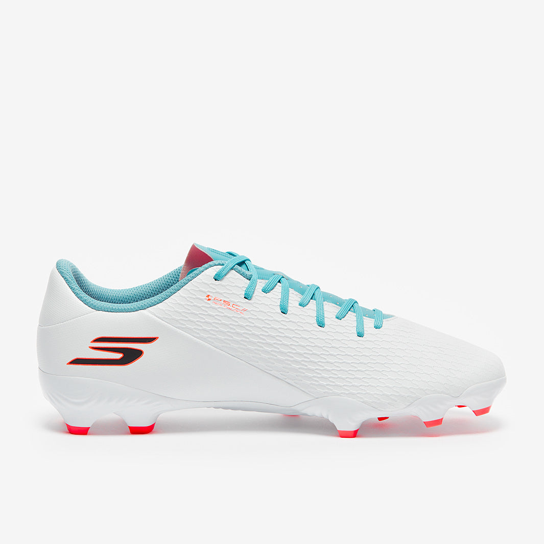 SK-Ⅱ Skechers SKX 2 Club Mixed Ground - White/Teal/Coral - Adult Boots
