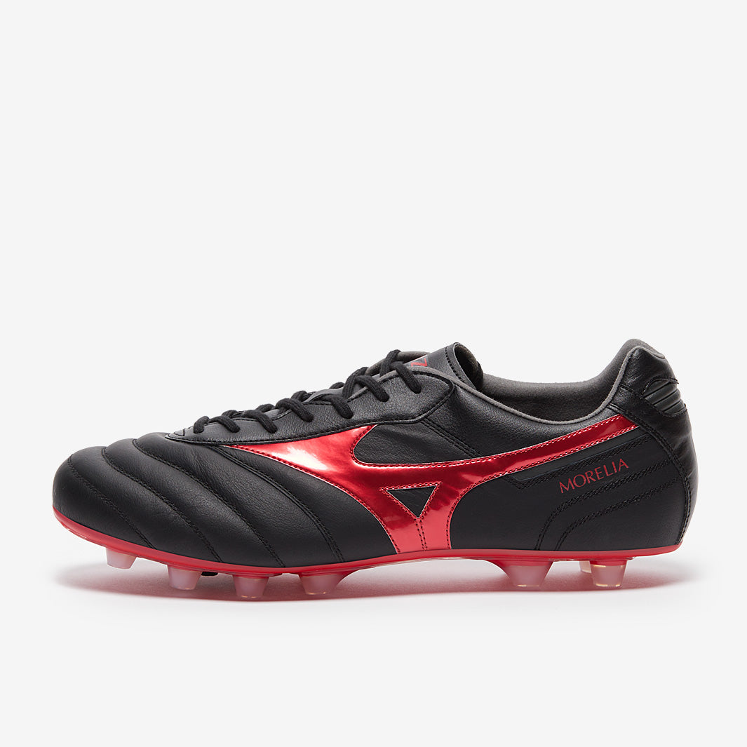 Mizuno Morelia Ⅱエリート　ブラックレッド　日本未発売 Mizuno Morelia II Elite Firm Ground - Black/Morelia 40th Red/Black