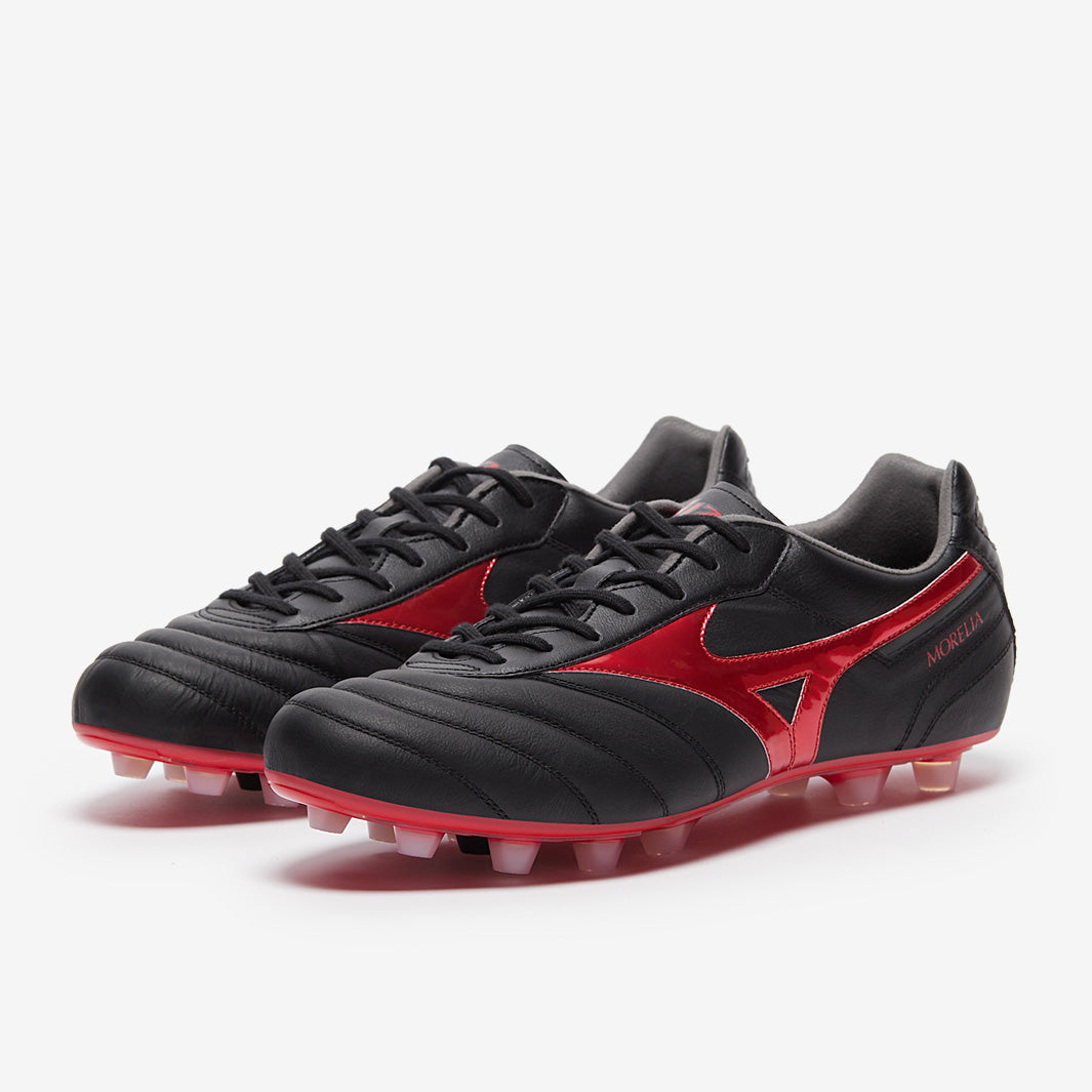 Mizuno Morelia Ⅱエリート　ブラックレッド　日本未発売 Mizuno Morelia II Elite Firm Ground - Black/Morelia 40th Red/Black
