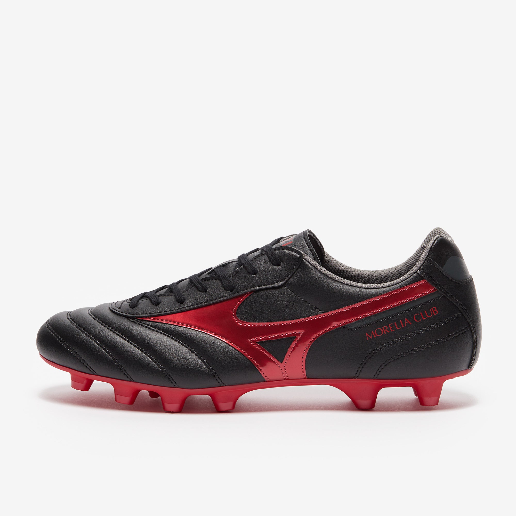 Mizuno Morelia サッカーシューズ 黒/赤 Mizuno Morelia II Club Firm Ground - Black/Morelia 40th Red/Black