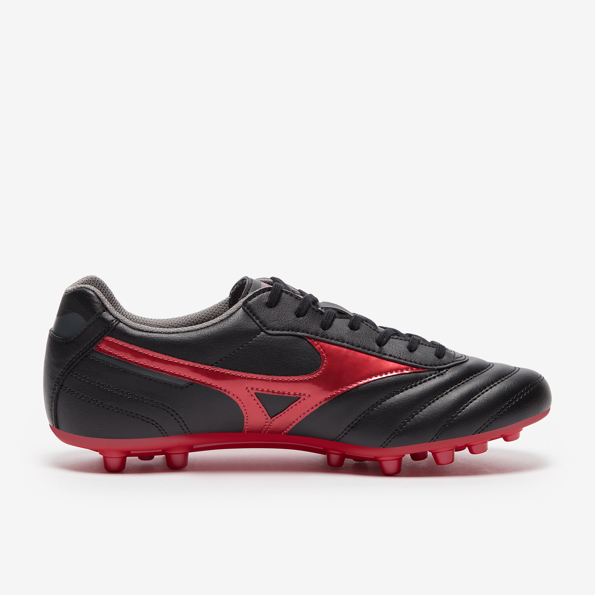 Minoaka☆ブラック×レッド Mizuno Morelia II Club Artifical Grass - Black/Morelia 40th Red