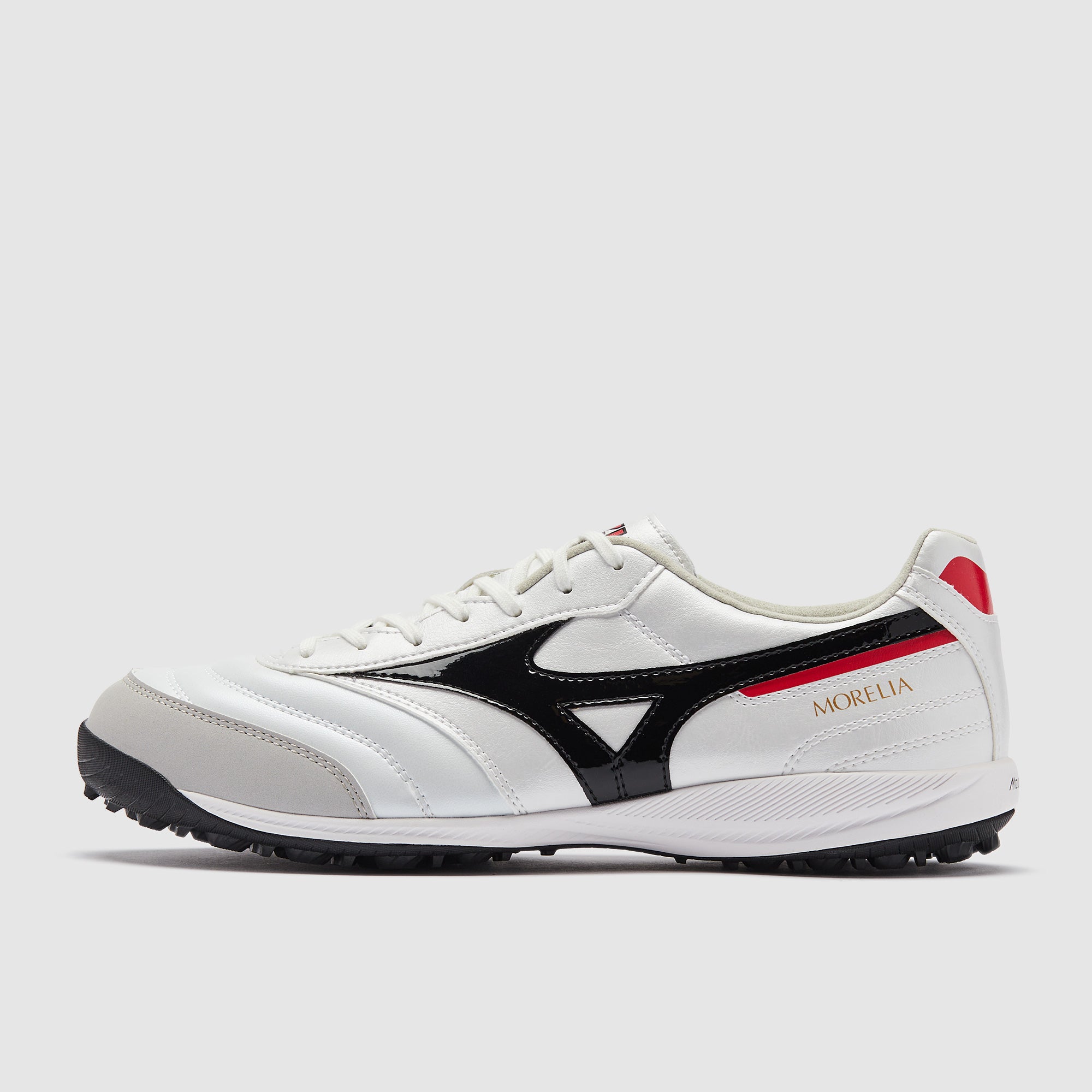 シューズ MIZUNO MORELIA SALA PRO TF 27.5 Mizuno Morelia Sala Pro Turf - White/Black/Chinese Red - Adult Boots