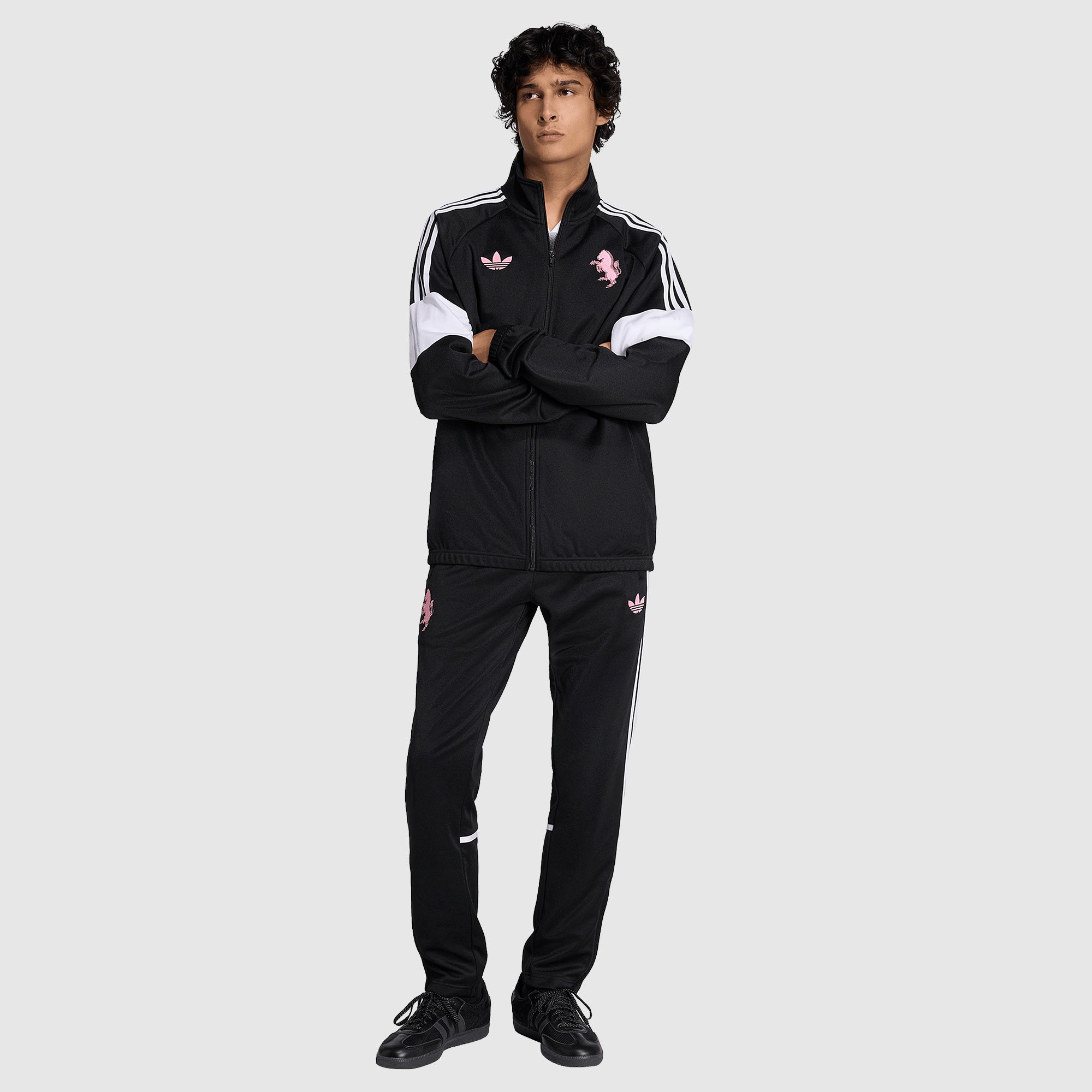 adidas Juventus 25/26 Lifestyler Track Top - Black - Mens Replica