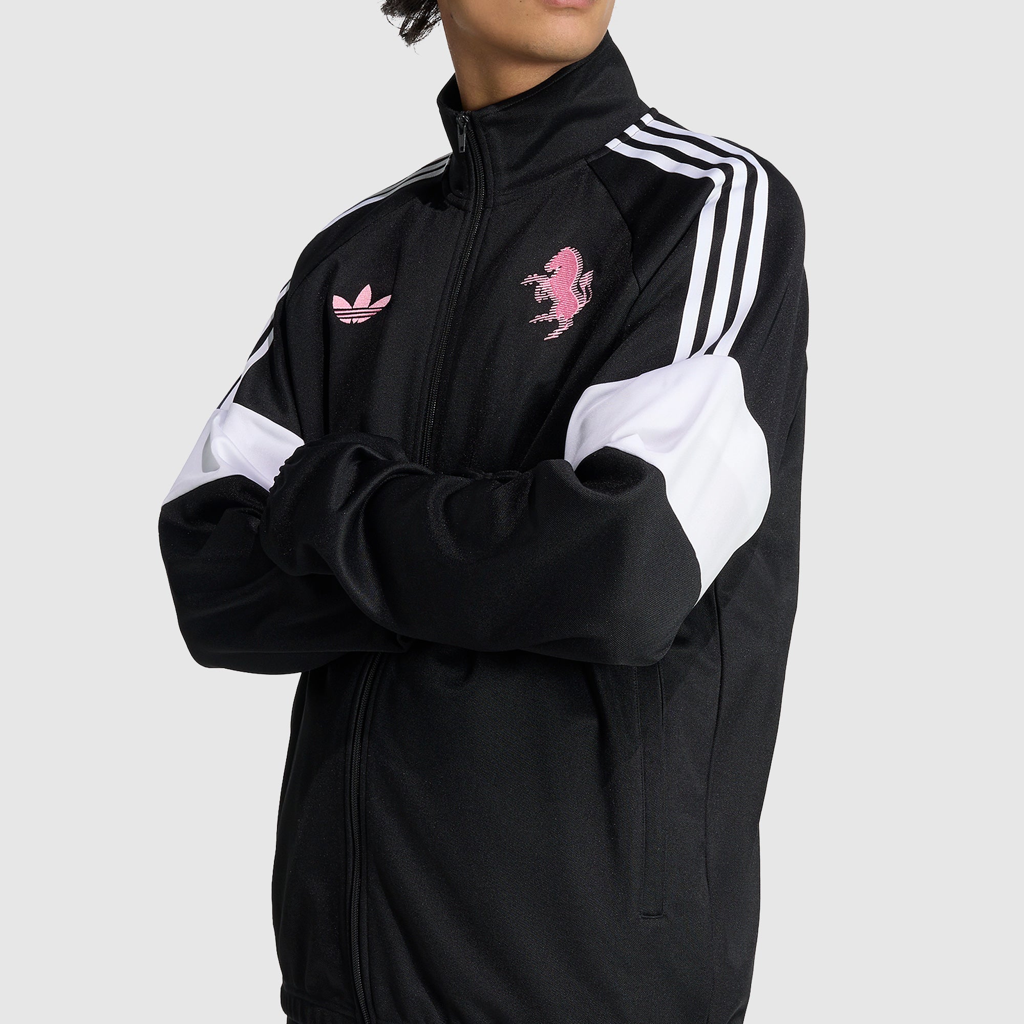 adidas Juventus 25/26 Lifestyler Track Top - Black - Mens Replica