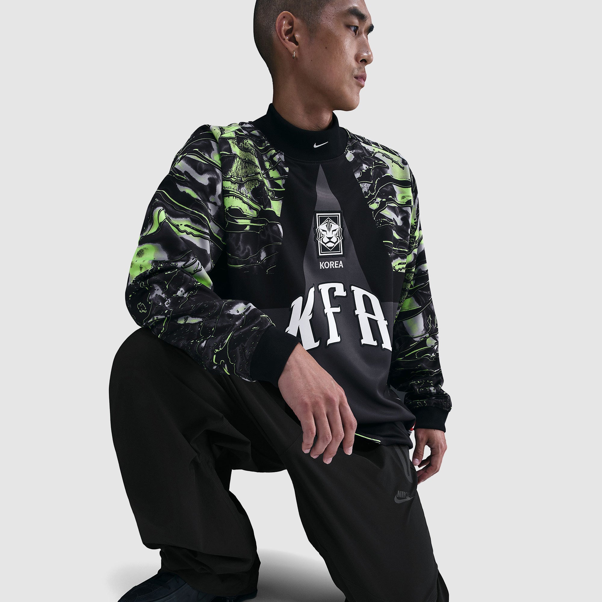 Nike ゴールキーパーシャツ SOGAHATA 21 Nike South Korea 2025 LS Goalkeeper Shirt - Black/Black/White