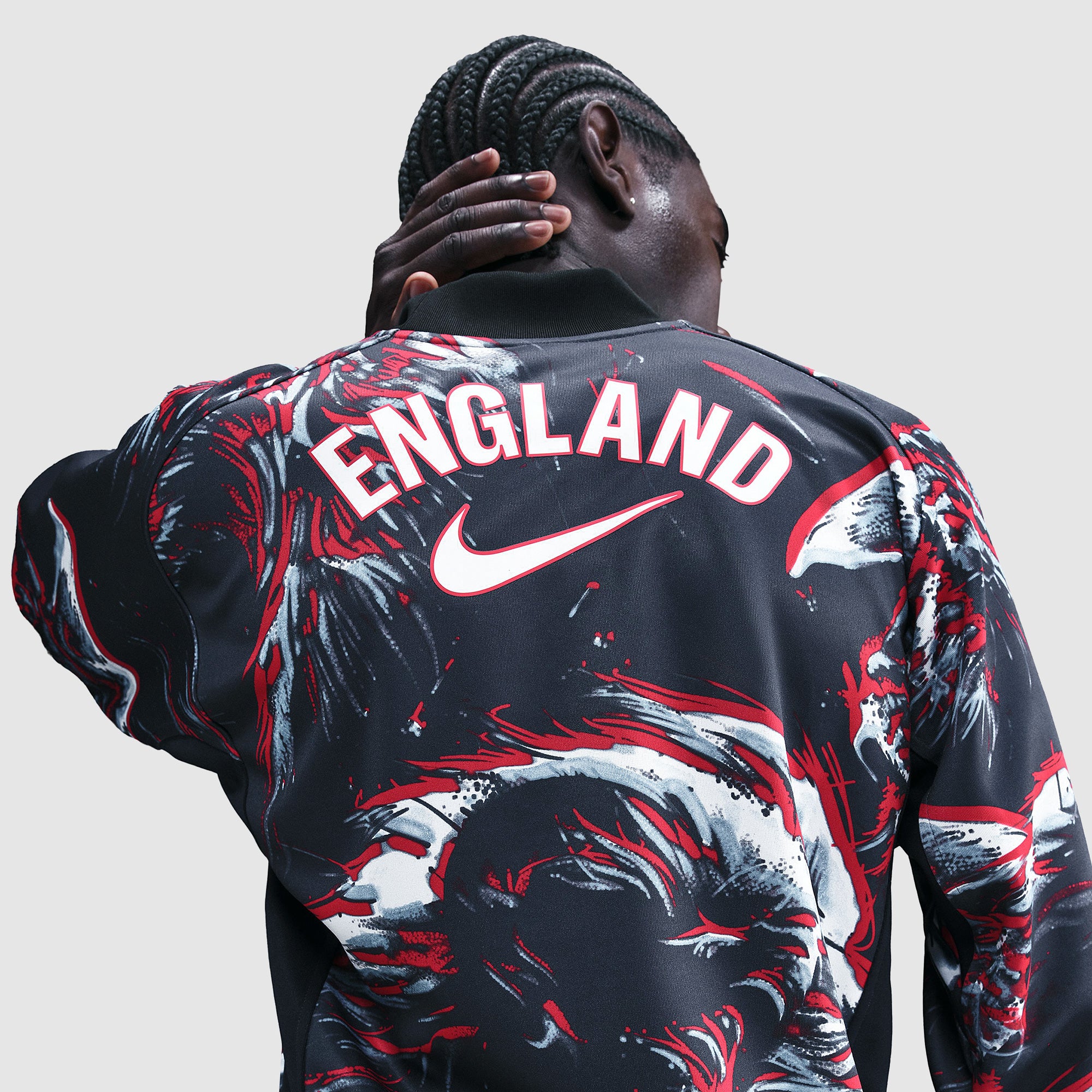 Nike England キーパーシャツ Nike England 2025 Goalkeeper LS Shirt - Black/Obsidian/White