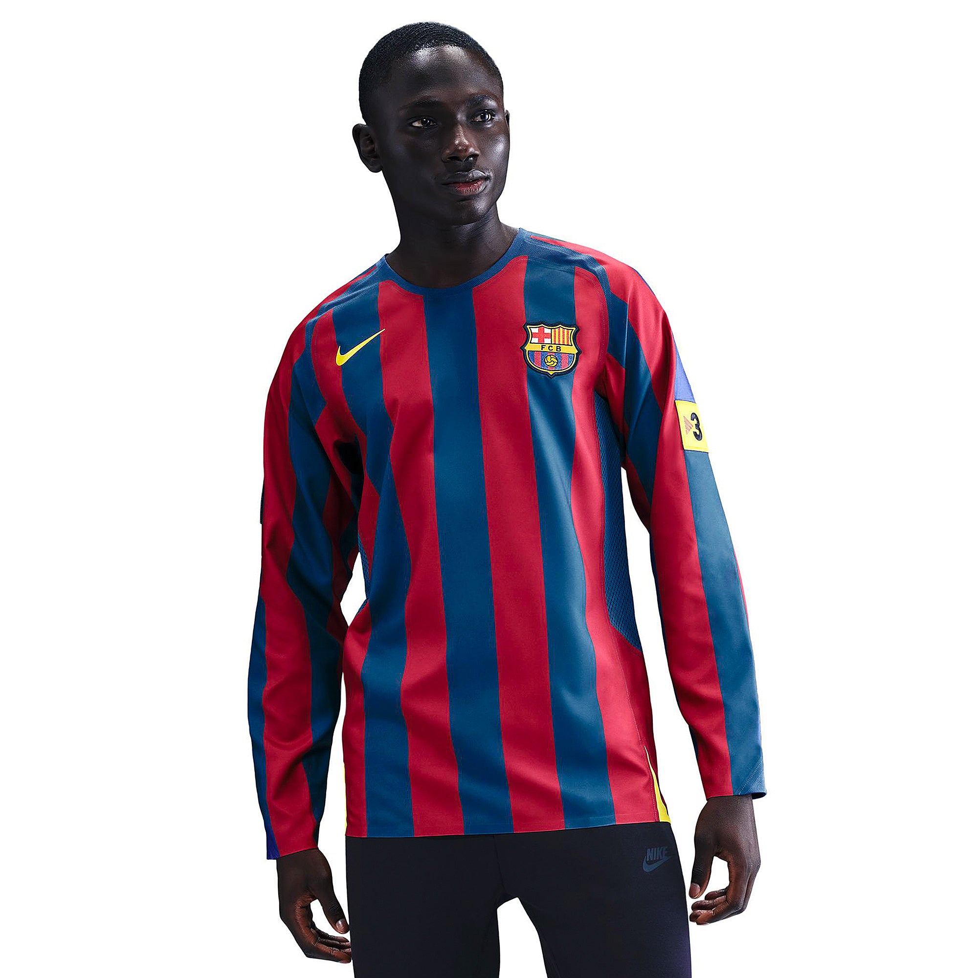 Nike FC Barcelona 2006 Reissue LS Shirt - Gym Blue/Desert Maroon
