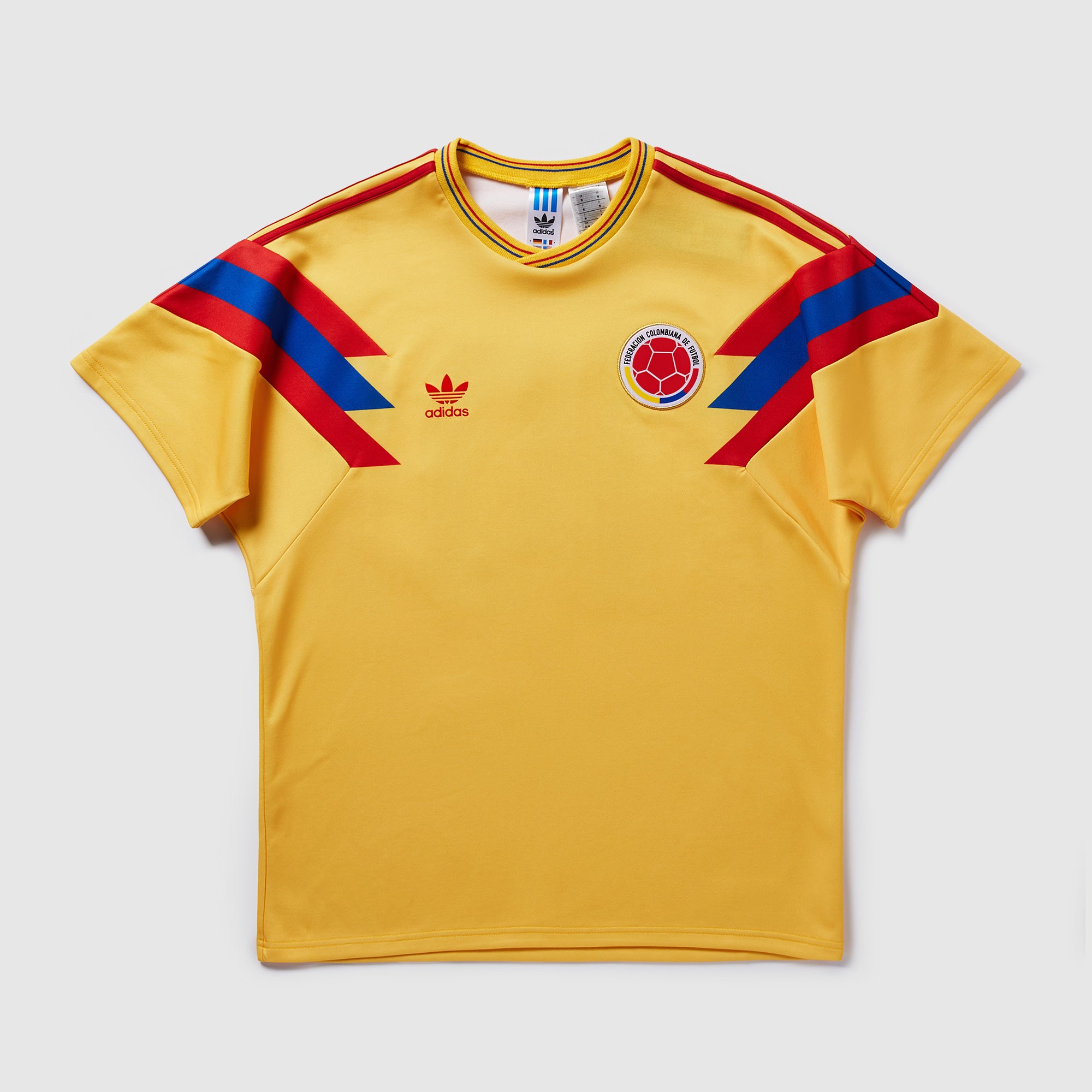 adidas Originals Colombia 1990 Away Shirt - Bold Gold - Mens Replica