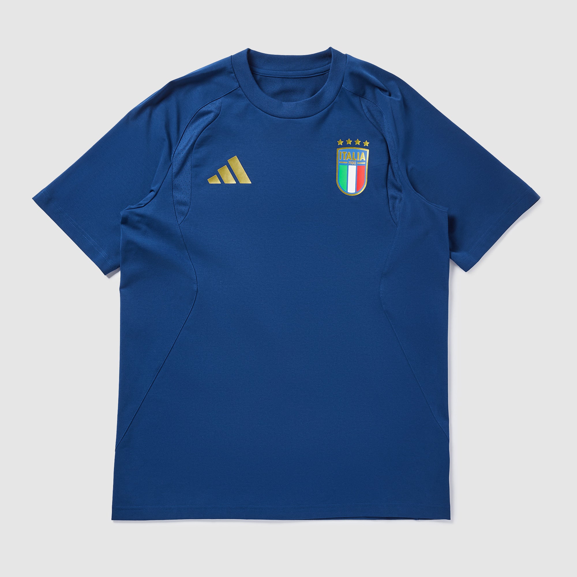 adidas Italy 2026 Tiro Travel T-Shirt - Victory Blue - Mens Replica