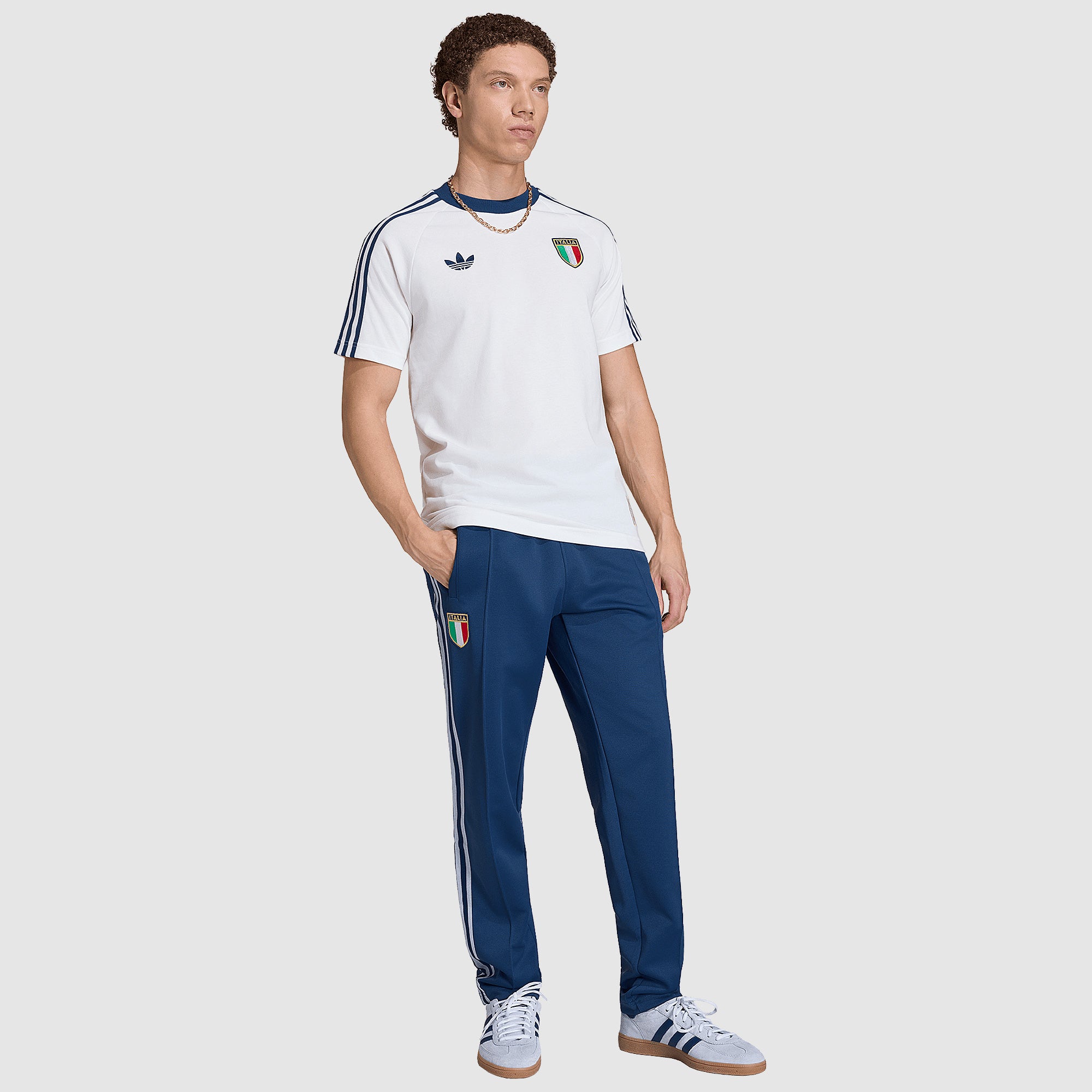 adidas Originals Italy 2026 OG T-Shirt - Crystal White - Mens Replica