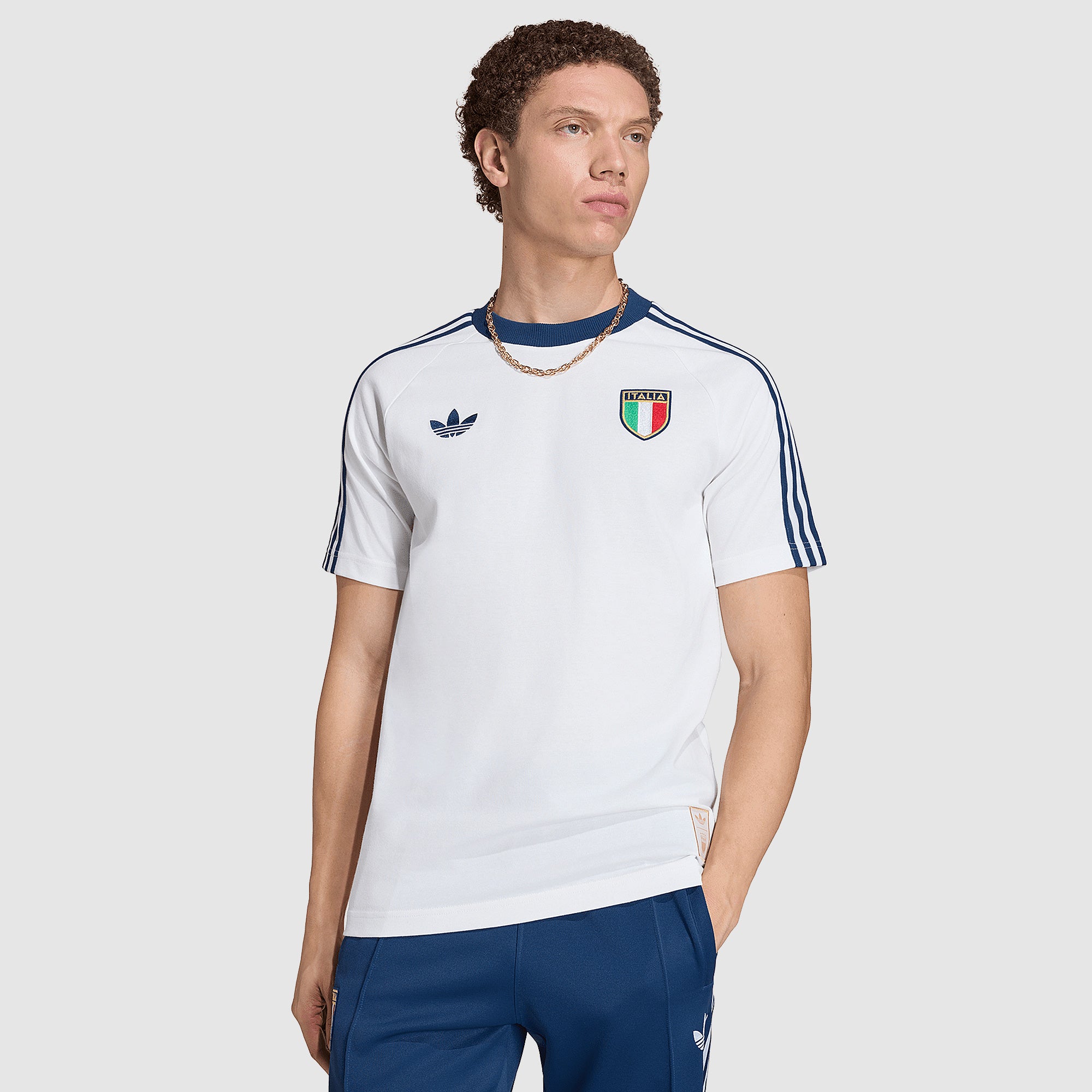 adidas Originals Italy 2026 OG T-Shirt - Crystal White - Mens Replica