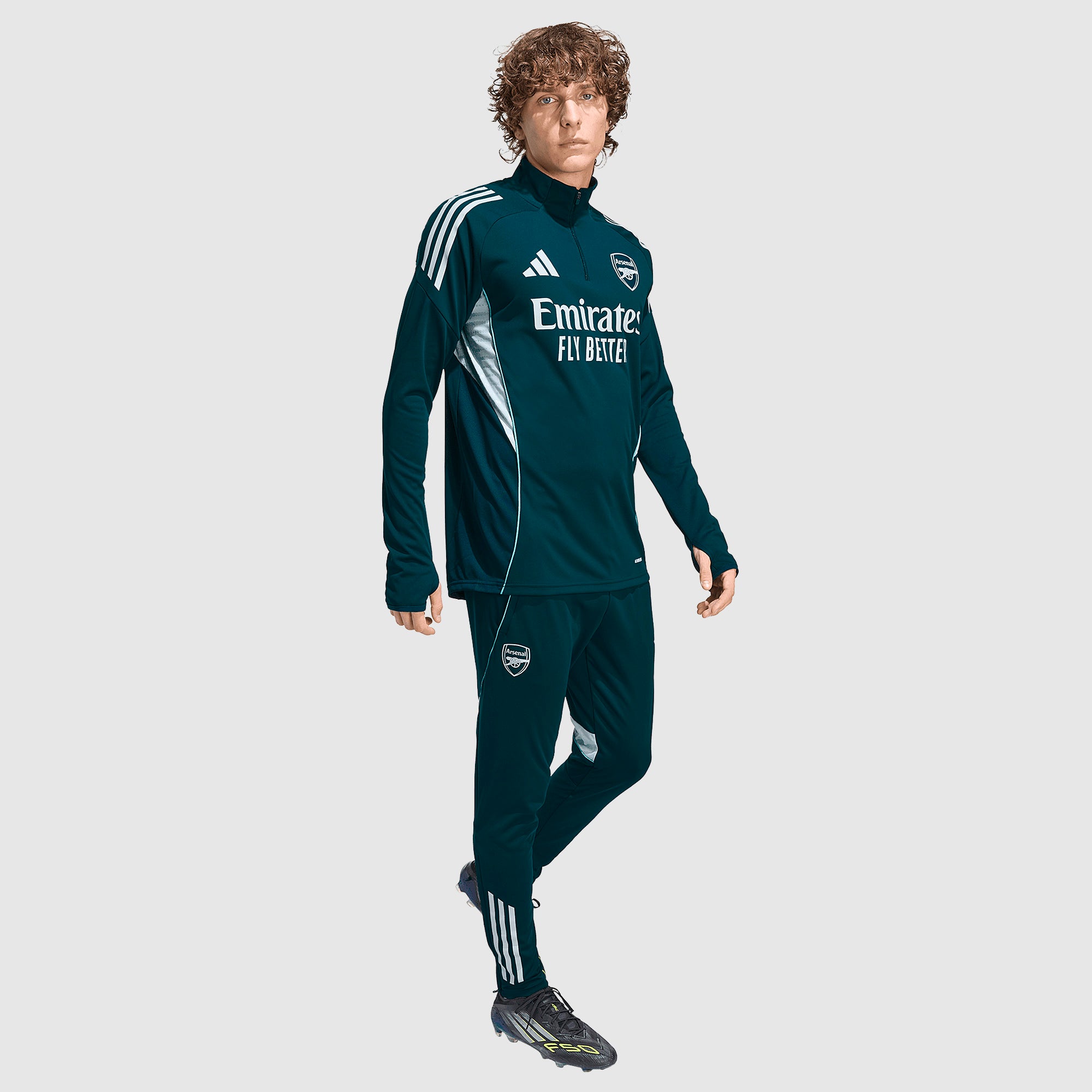 adidas Arsenal 25/26 Drill Top - Aurora Ivy - Mens Replica
