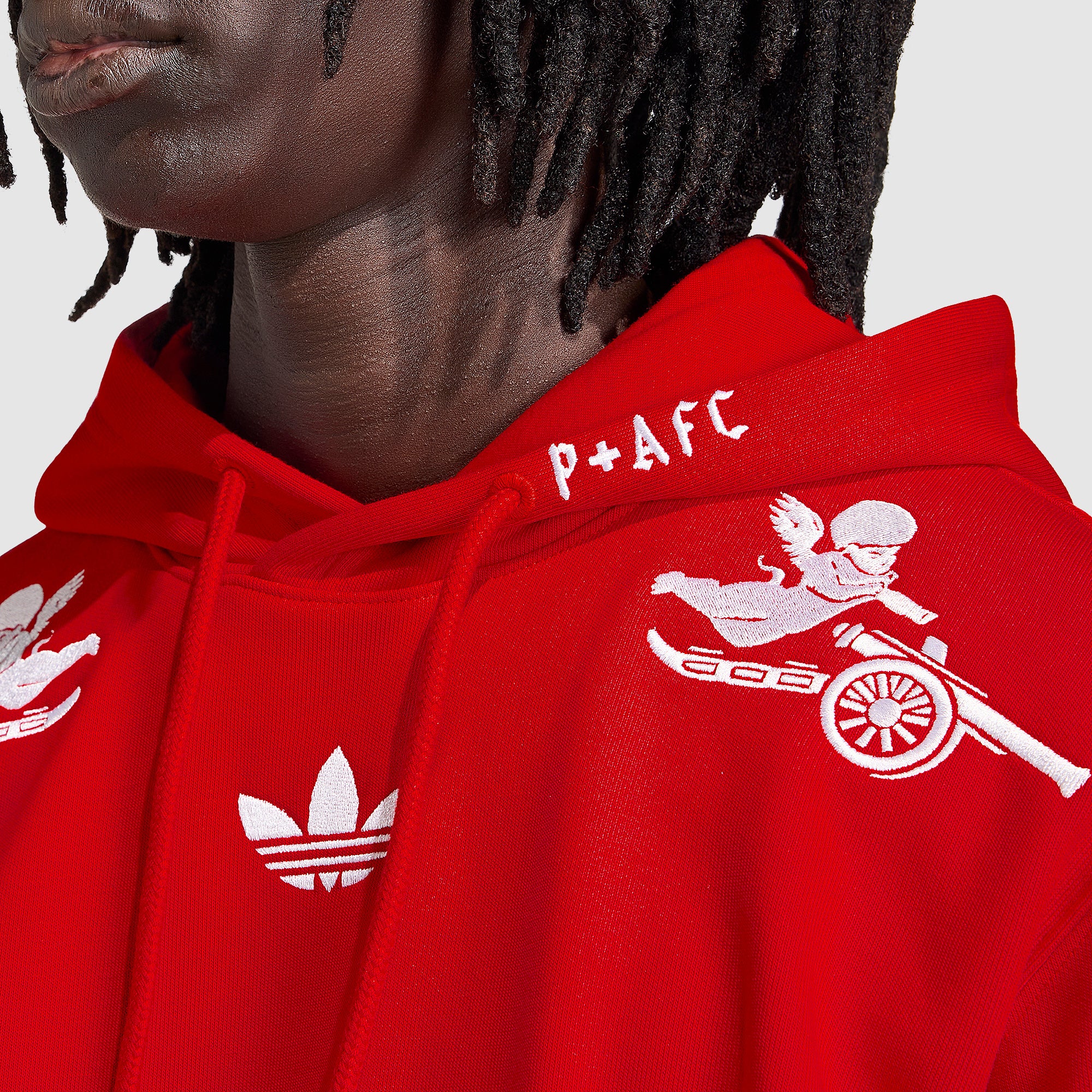 adidas Arsenal x P & F Hoodie - Better Scarlet - Mens Replica